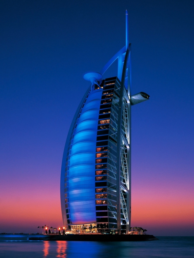 Скачать картинку Дубай, Бурдж Аль Араб, Сделано Человеком в телефон бесплатно.