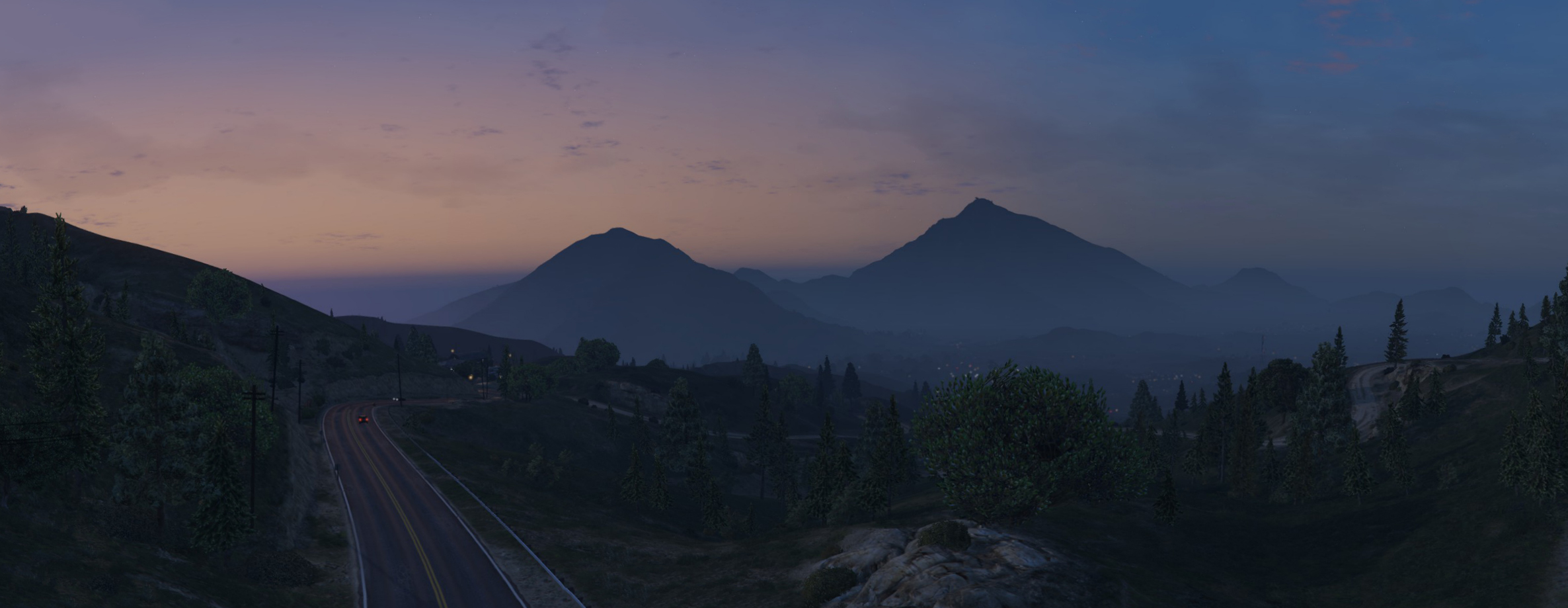 Handy-Wallpaper Berg, Straße, Himmel, Computerspiele, Grand Theft Auto V kostenlos herunterladen.