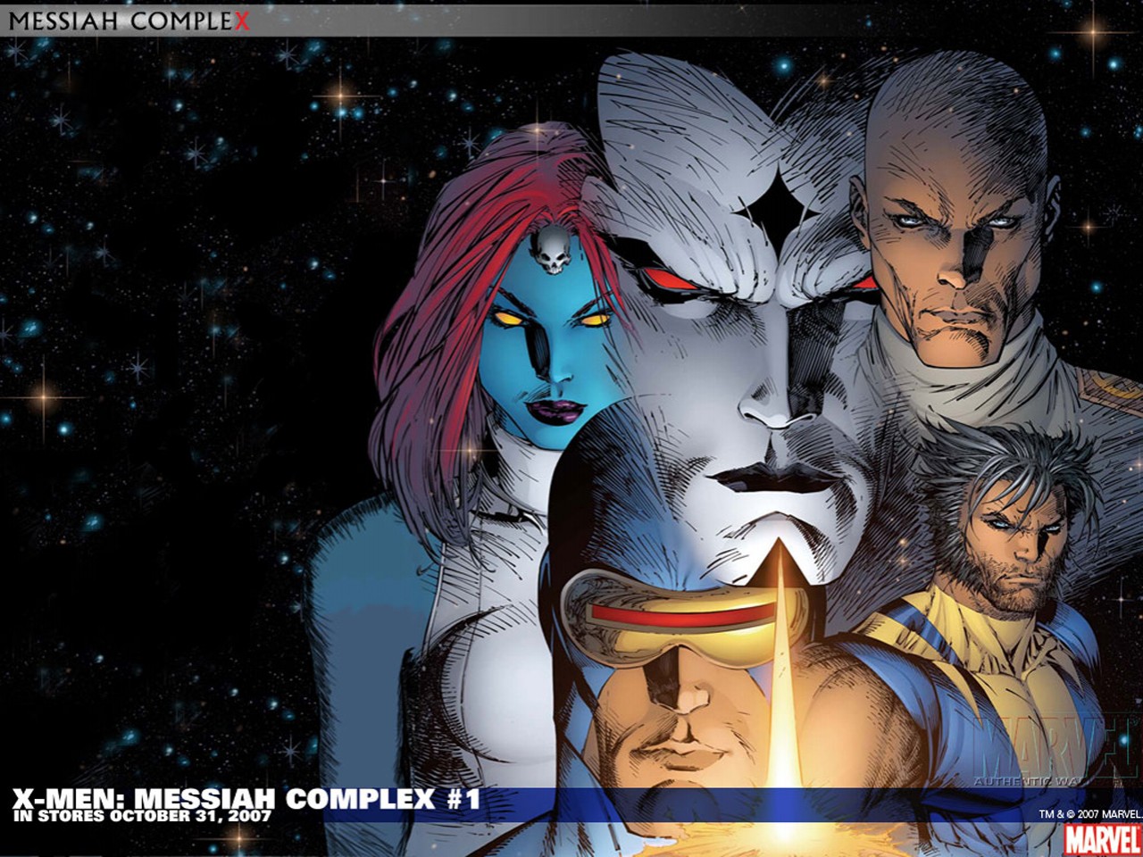 Download mobile wallpaper Wolverine, Comics, Cyclops (Marvel Comics), Mister Sinister, Mystique (Marvel Comics), X Men: Messiah Complex for free.