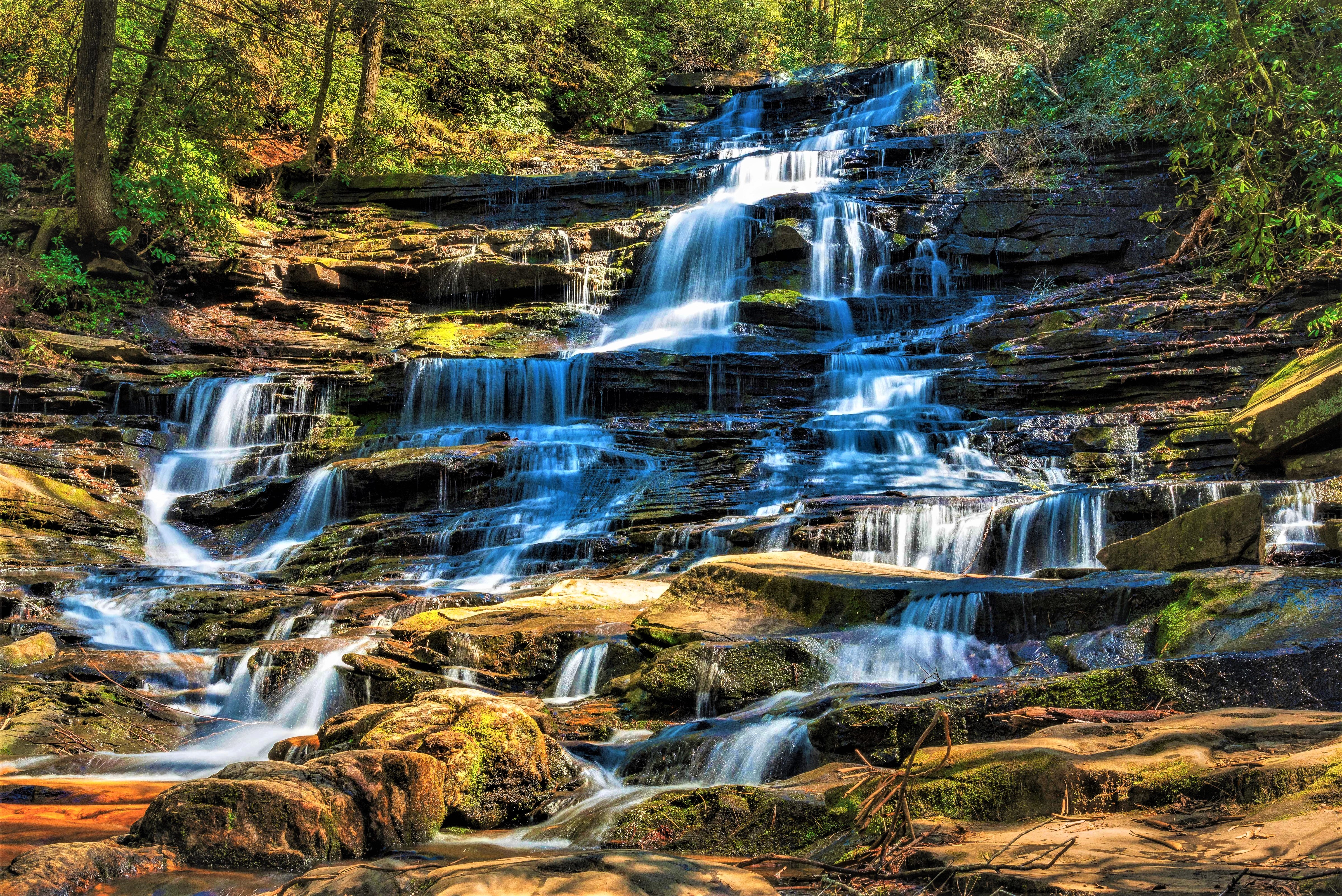 Laden Sie das Wasserfälle, Wasserfall, Stein, Erde/natur-Bild kostenlos auf Ihren PC-Desktop herunter
