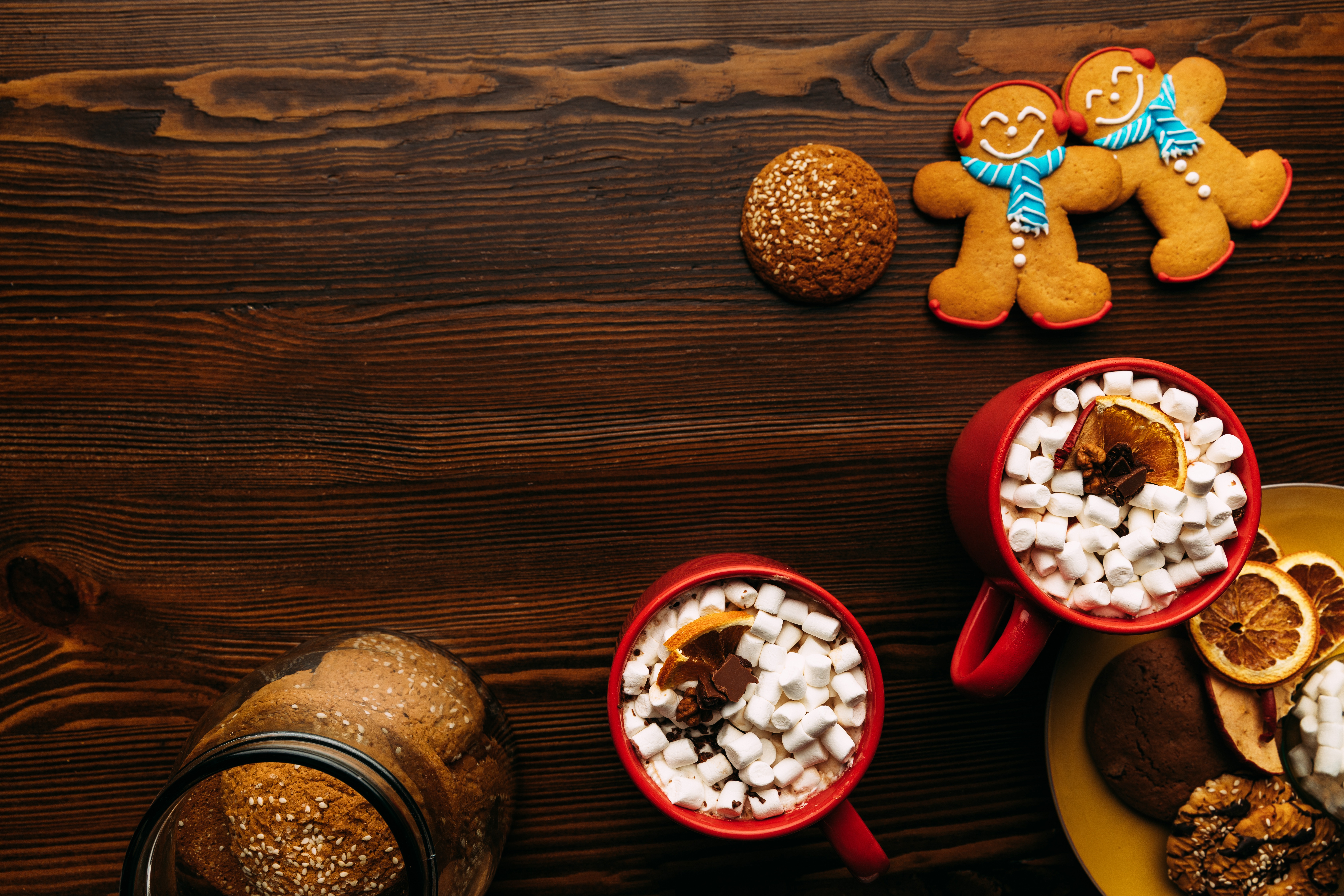 Free download wallpaper Food, Still Life, Marshmallow, Cookie, Hot Chocolate on your PC desktop