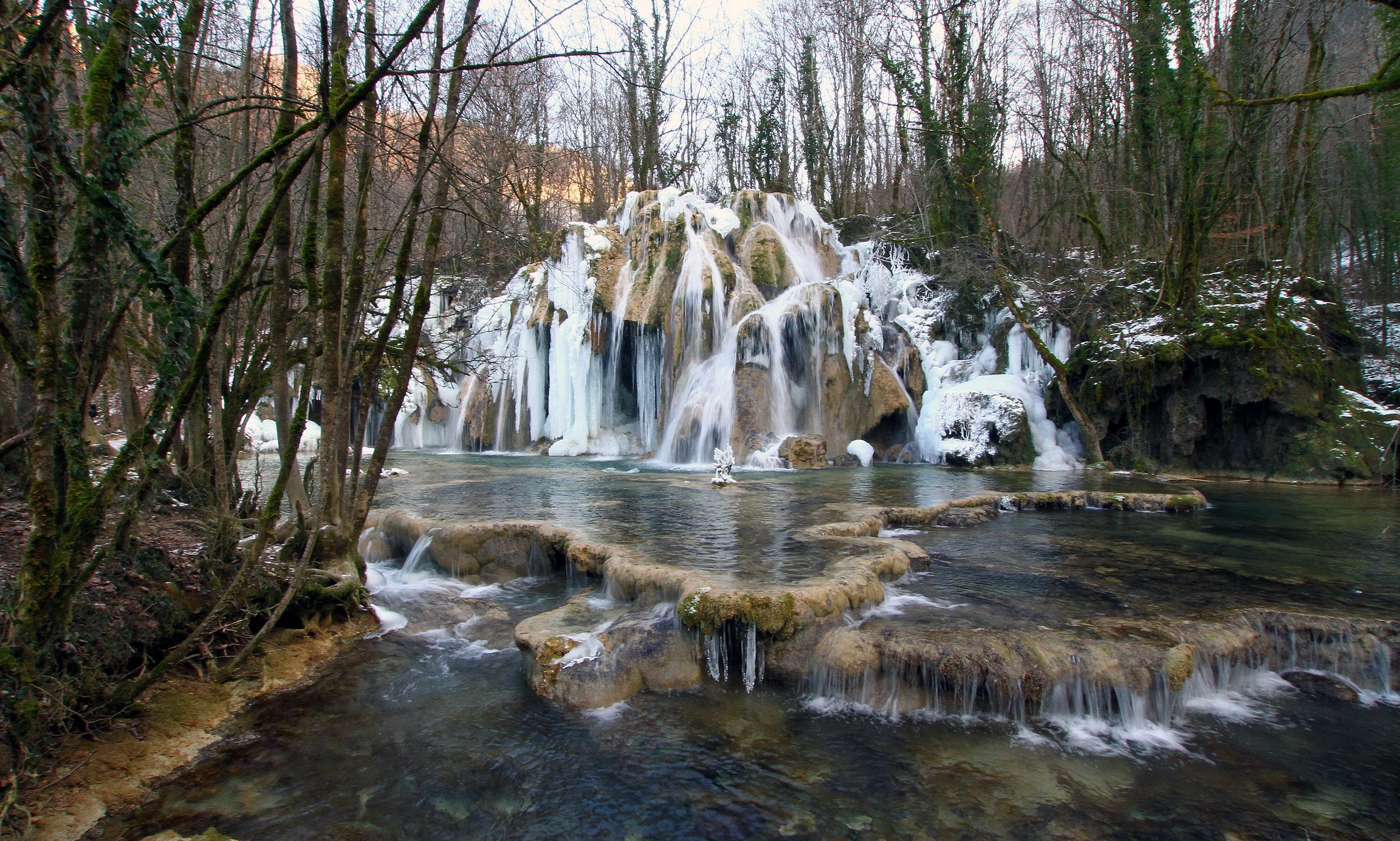 france, nature, waterfall, cascade des truffes les planches Full HD