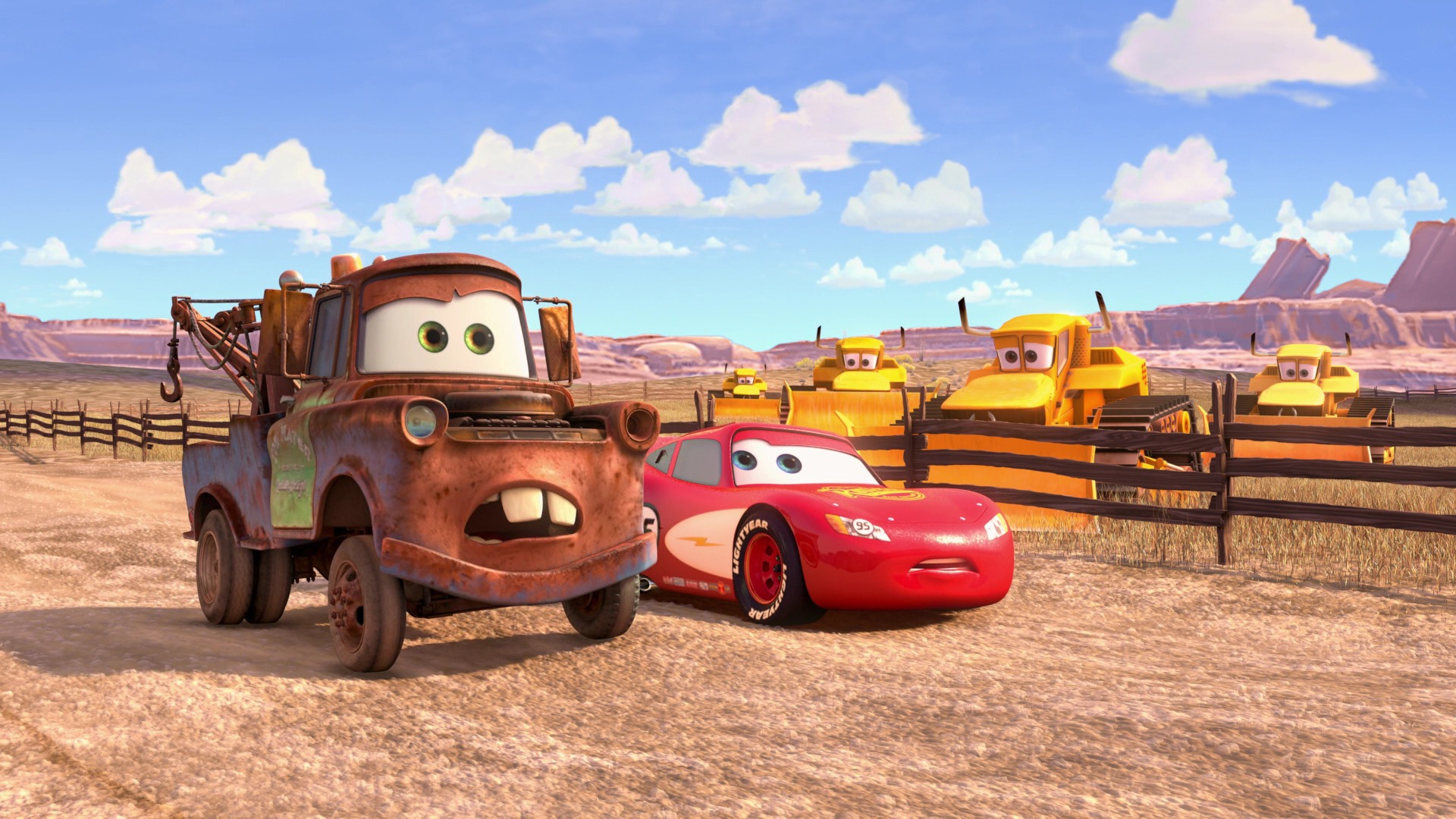 Популярні заставки і фони Cars Toons: Mater's Tall Tales на комп'ютер