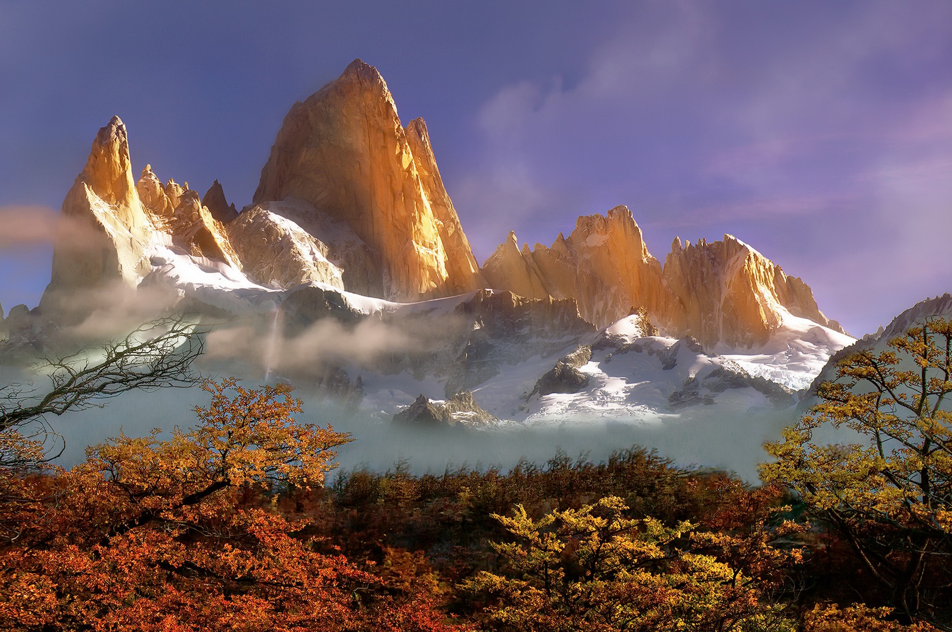Laden Sie das Natur, Gipfel, Nebel, Klippe, Gebirge, Berge, Erde/natur-Bild kostenlos auf Ihren PC-Desktop herunter