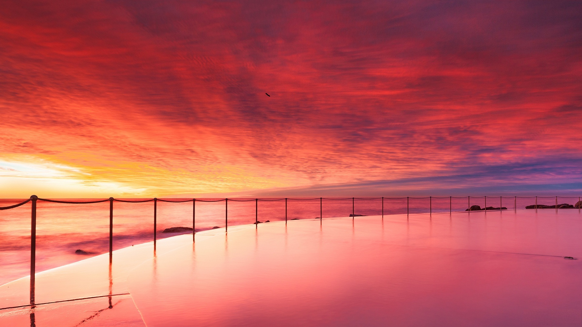 Download mobile wallpaper Sunset, Sky, Horizon, Ocean, Photography, Australia for free.
