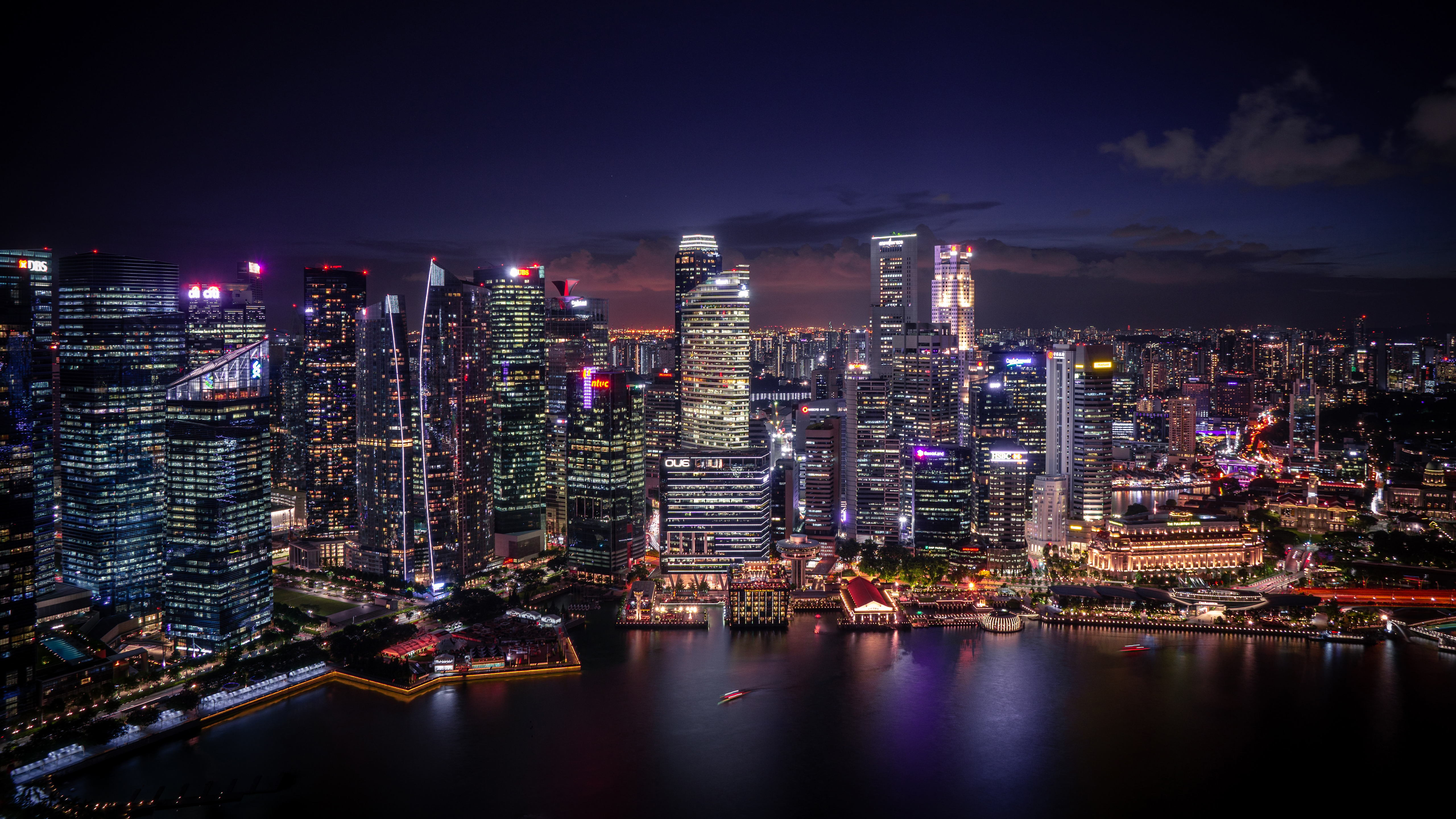 Скачать картинку Города, Сингапур, Сделано Человеком в телефон бесплатно.