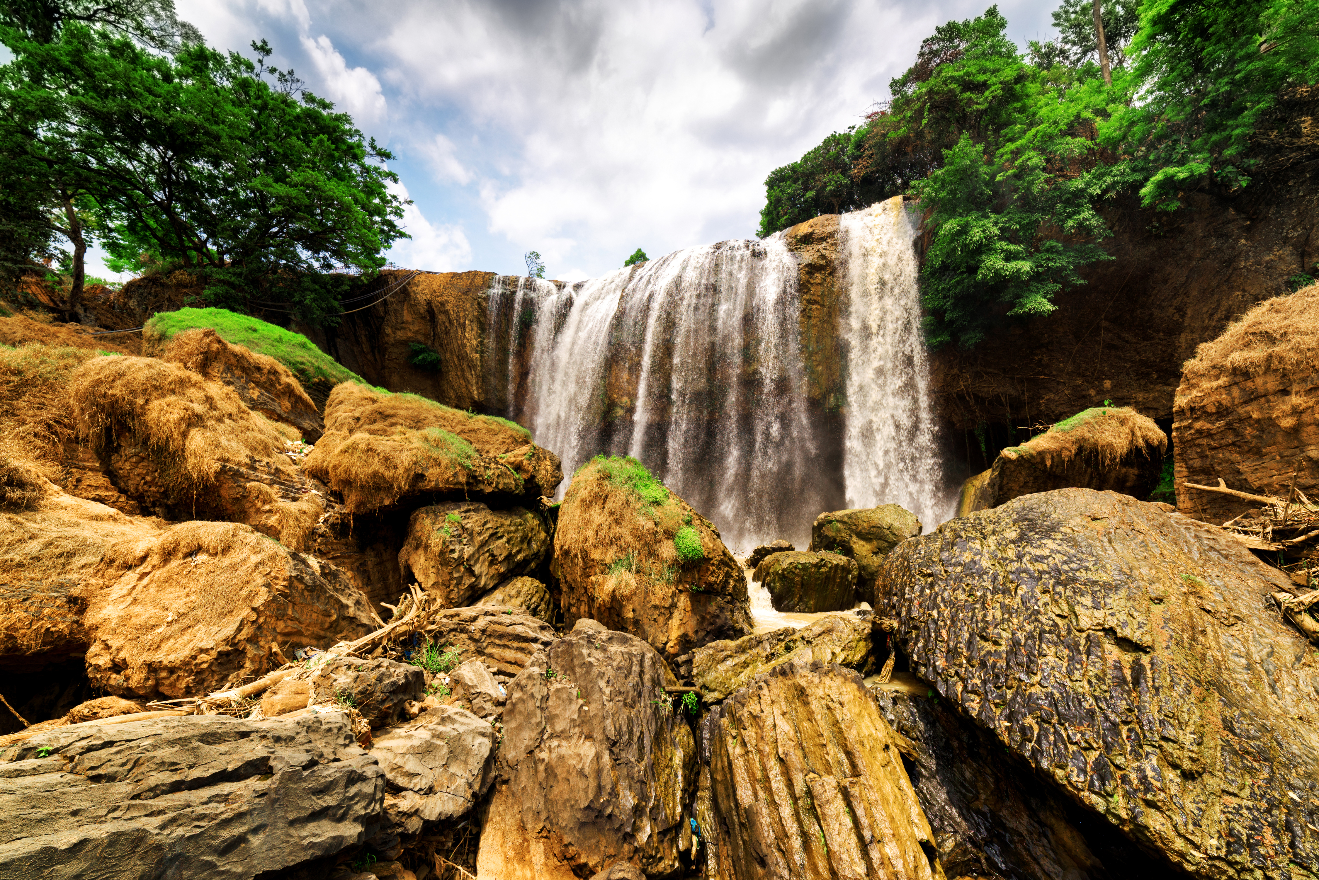 Download mobile wallpaper Nature, Waterfalls, Waterfall, Earth, Vietnam for free.