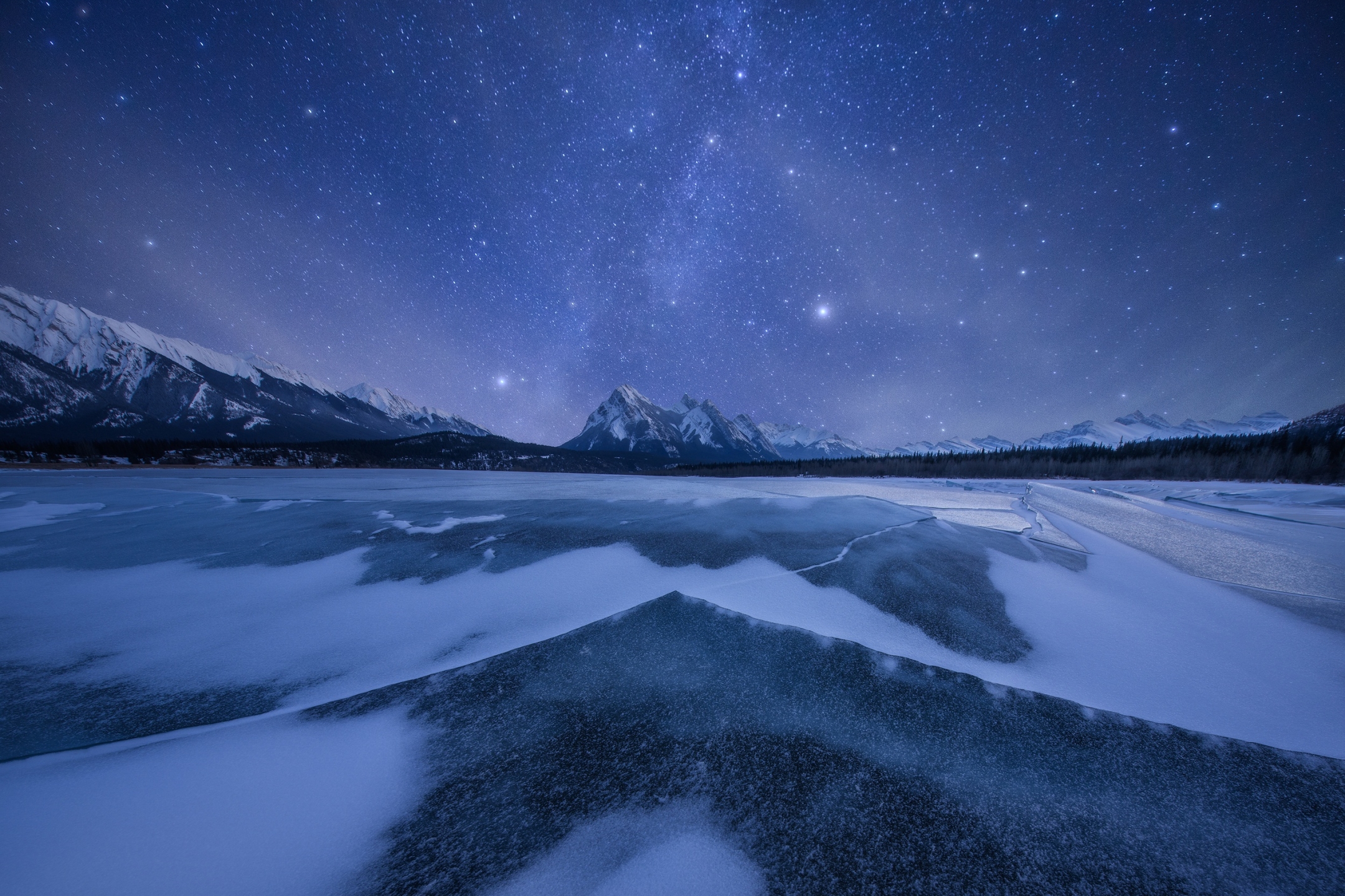 PCデスクトップに冬, 自然, 氷, 地球, 夜画像を無料でダウンロード