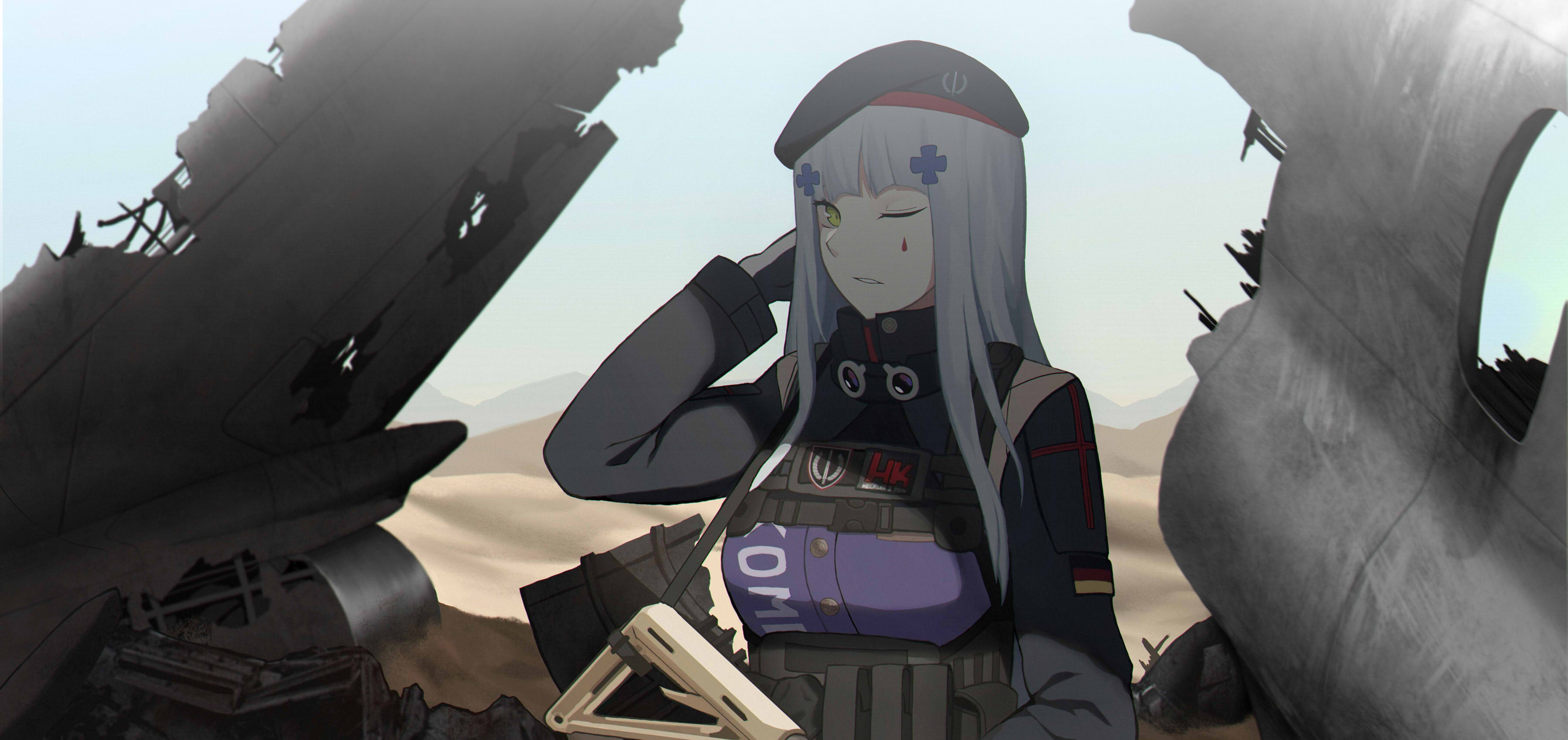 Laden Sie das Computerspiele, Girls' Frontline, Hk416 (Mädchen Frontlinie)-Bild kostenlos auf Ihren PC-Desktop herunter