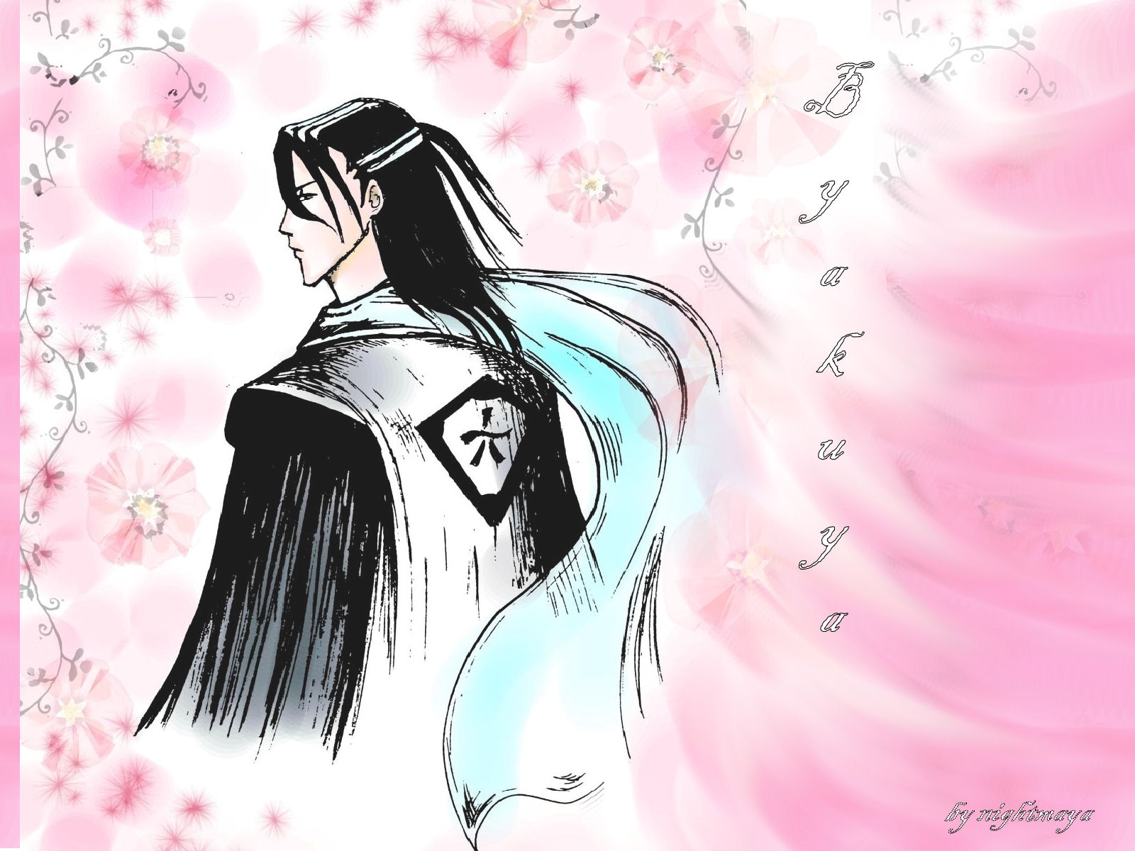 Download mobile wallpaper Byakuya Kuchiki, Bleach, Anime for free.