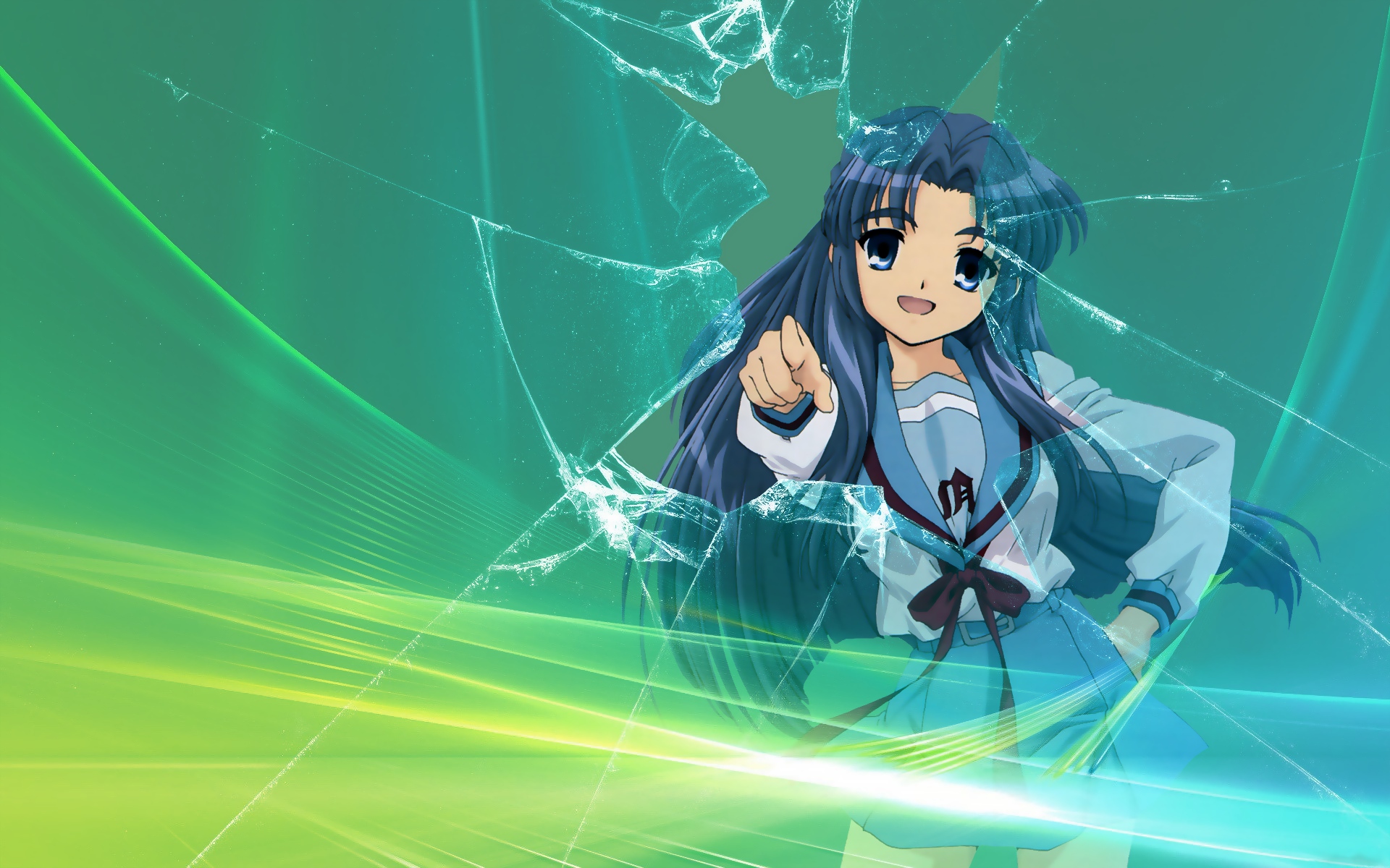 229602 descargar fondo de pantalla animado, suzumiya haruhi no yūutsu, ryōko asakura: protectores de pantalla e imágenes gratis