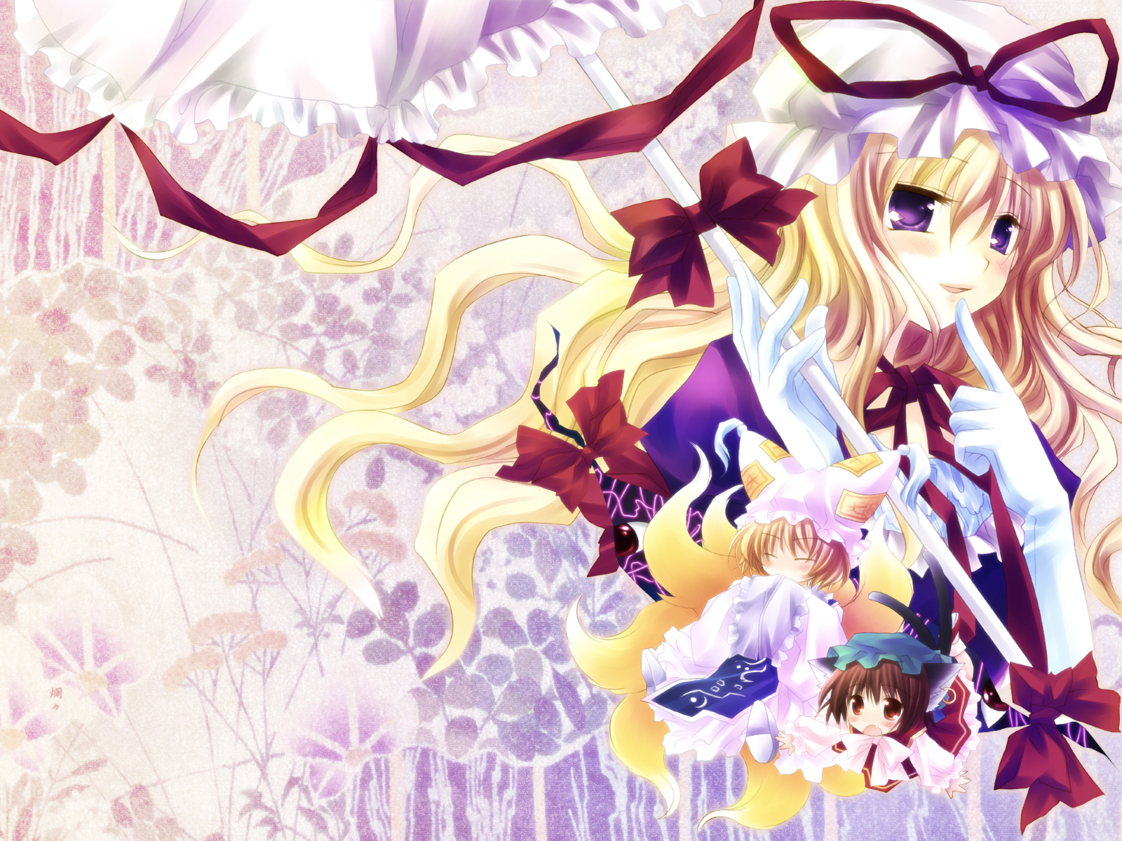 Download mobile wallpaper Yukari Yakumo, Touhou, Anime for free.