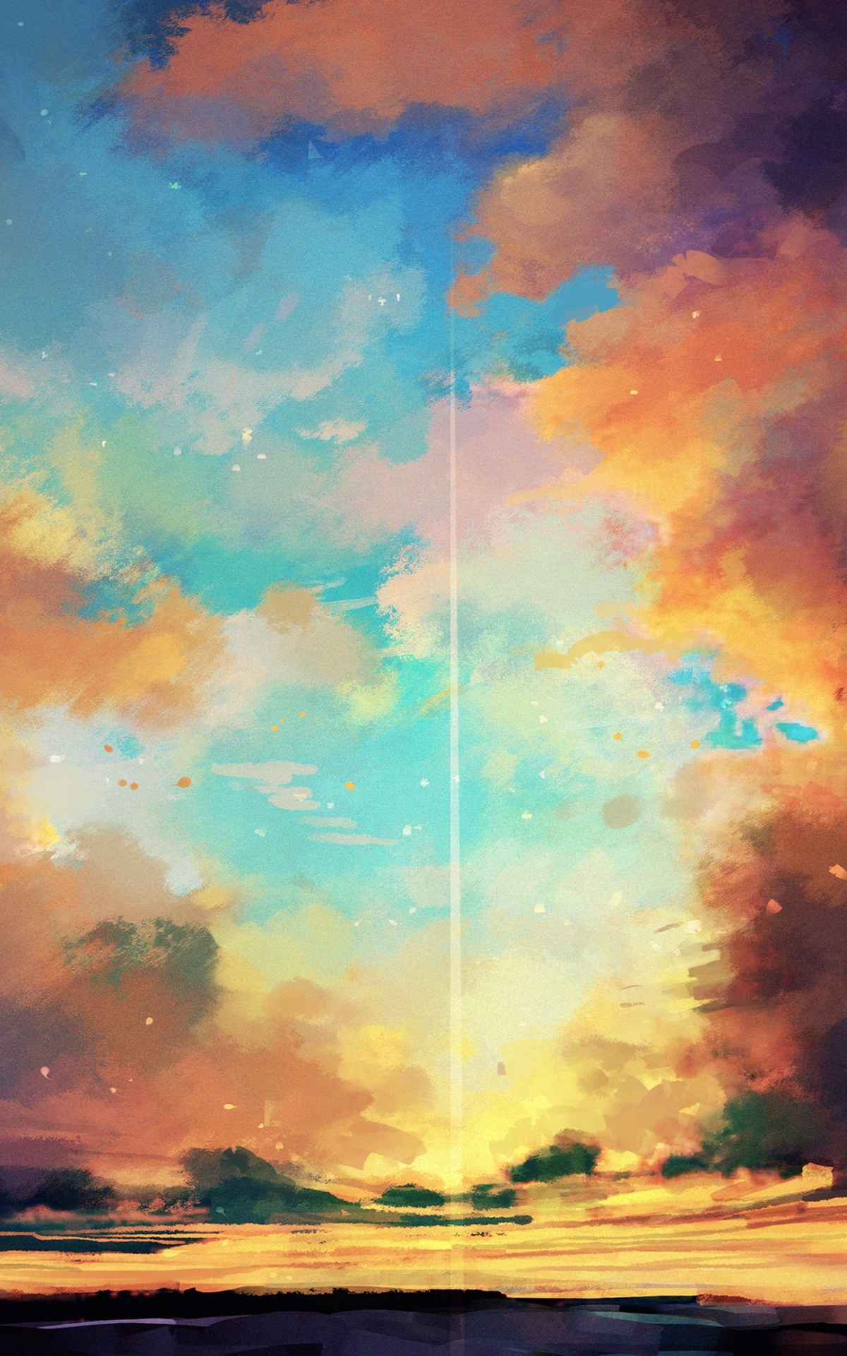Download mobile wallpaper Anime, Sky for free.