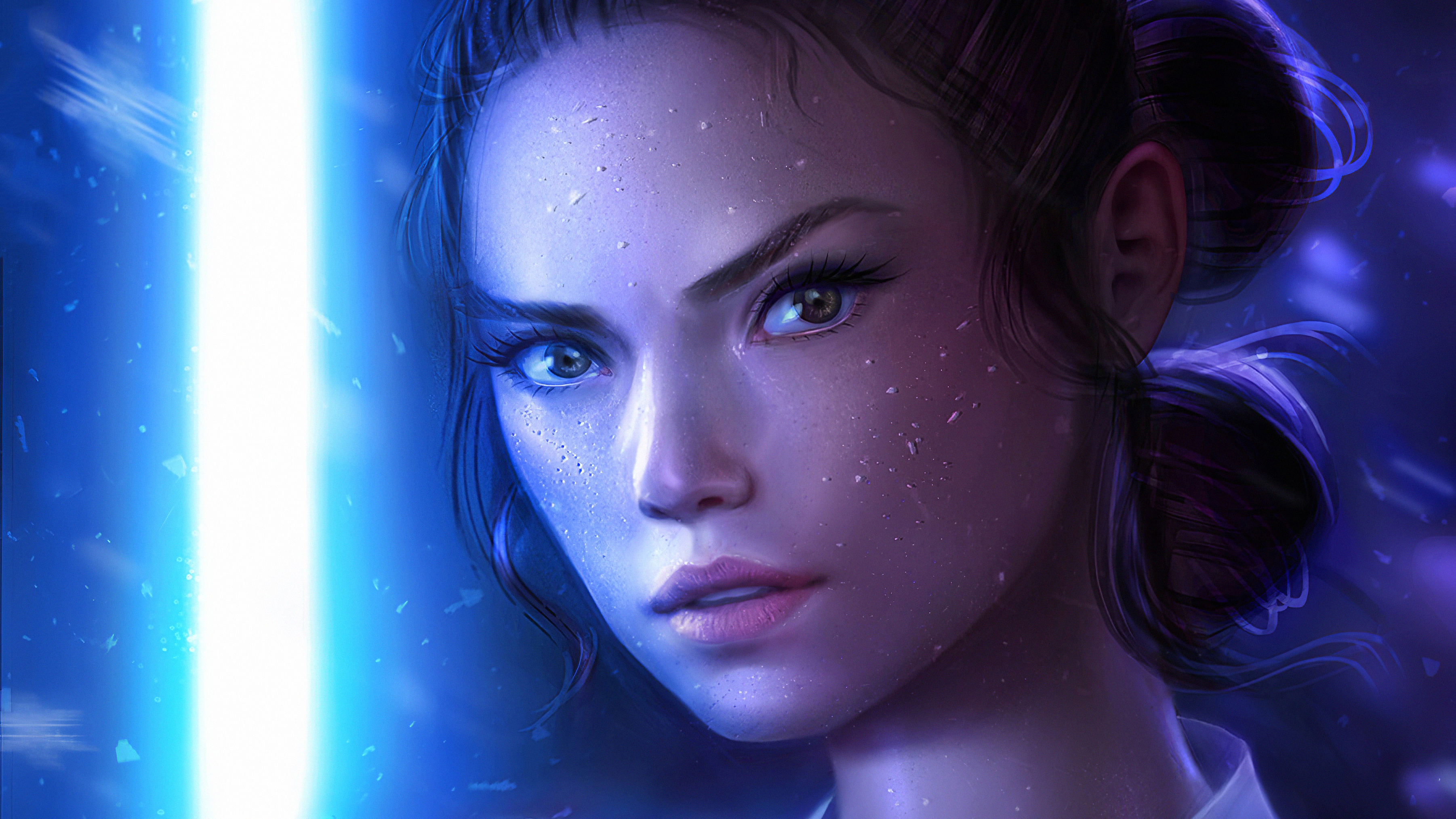 Free download wallpaper Star Wars, Sci Fi, Face, Rey (Star Wars) on your PC desktop