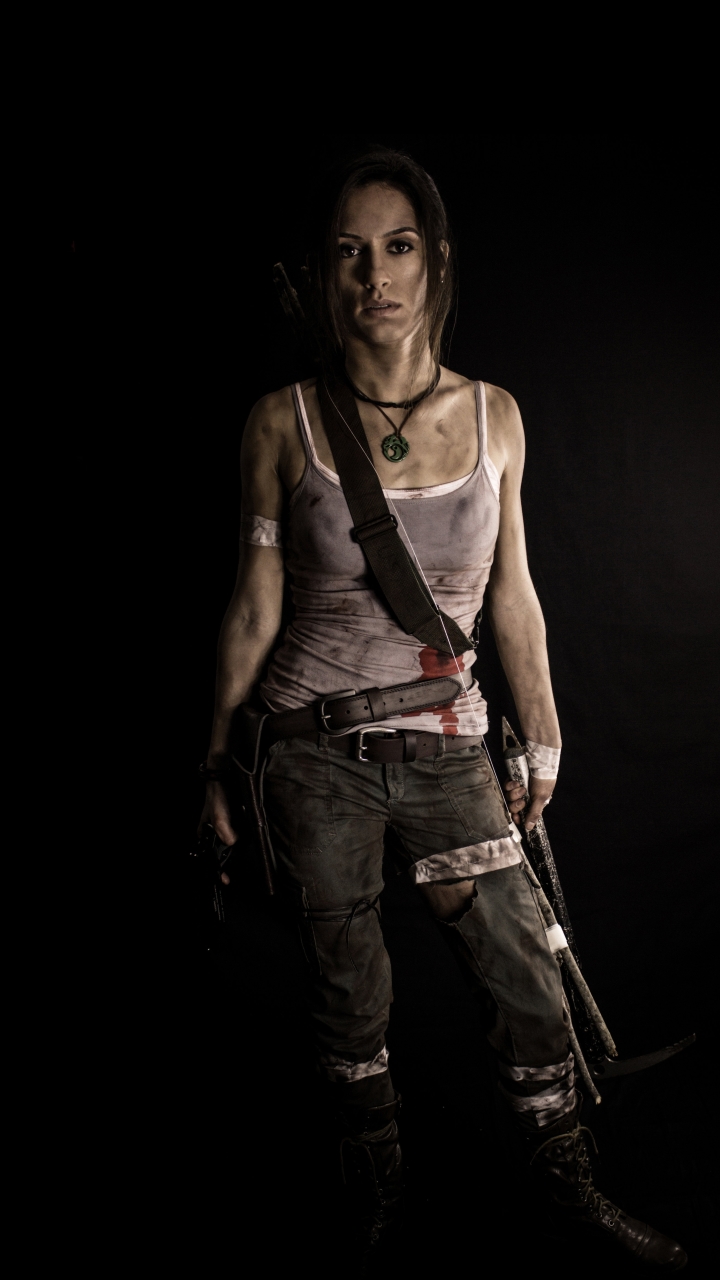 Descarga gratuita de fondo de pantalla para móvil de Tomb Raider, Mujeres, Lara Croft, Cosplay.