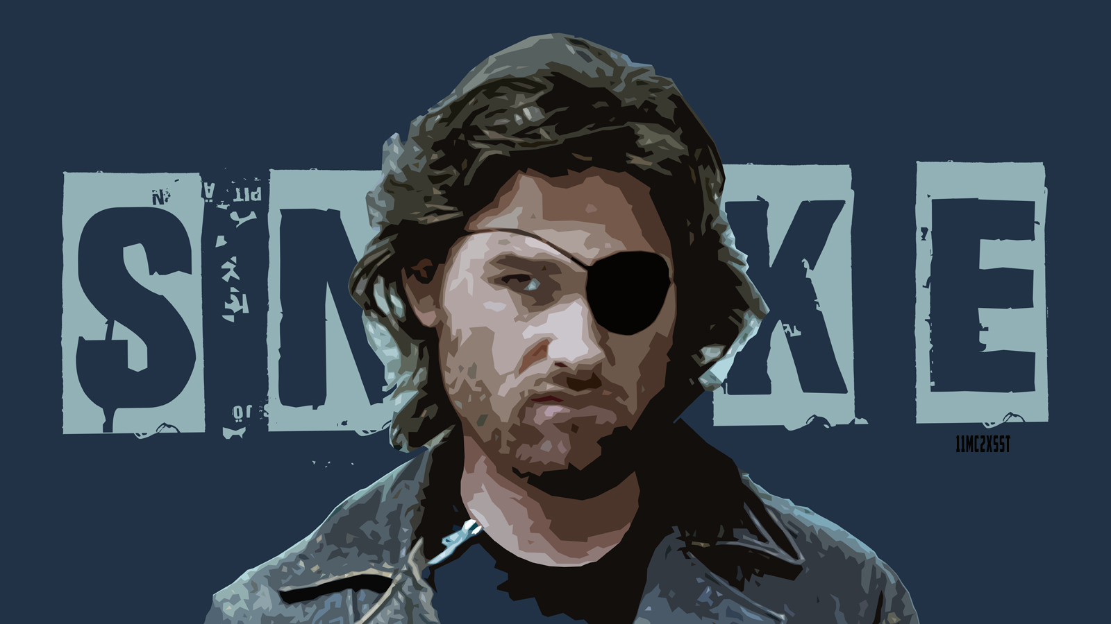 movie, escape from new york, kurt russell, portrait