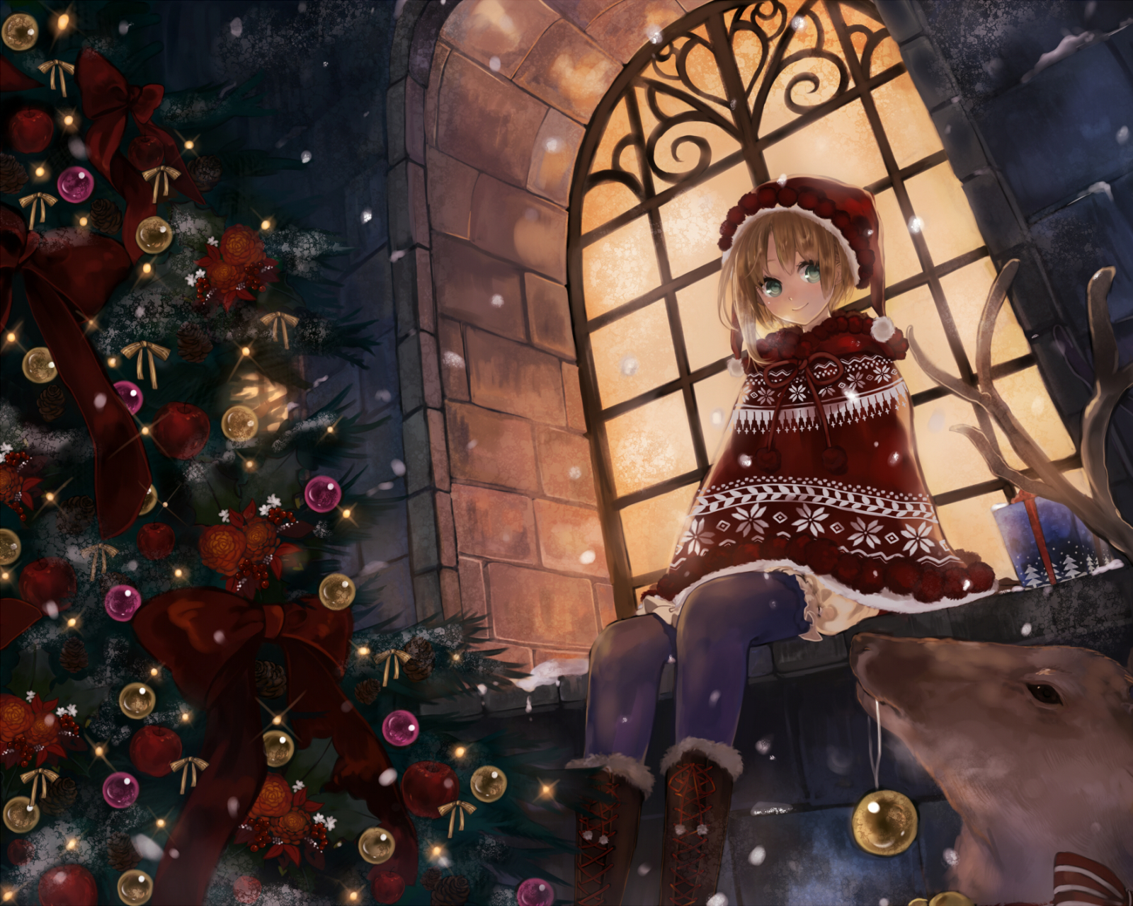 Free download wallpaper Anime, Christmas on your PC desktop