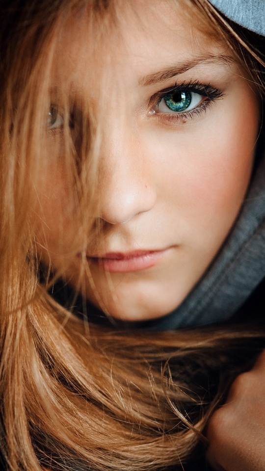 無料モバイル壁紙赤毛, 顔, モデル, 女性, 緑の目をダウンロードします。