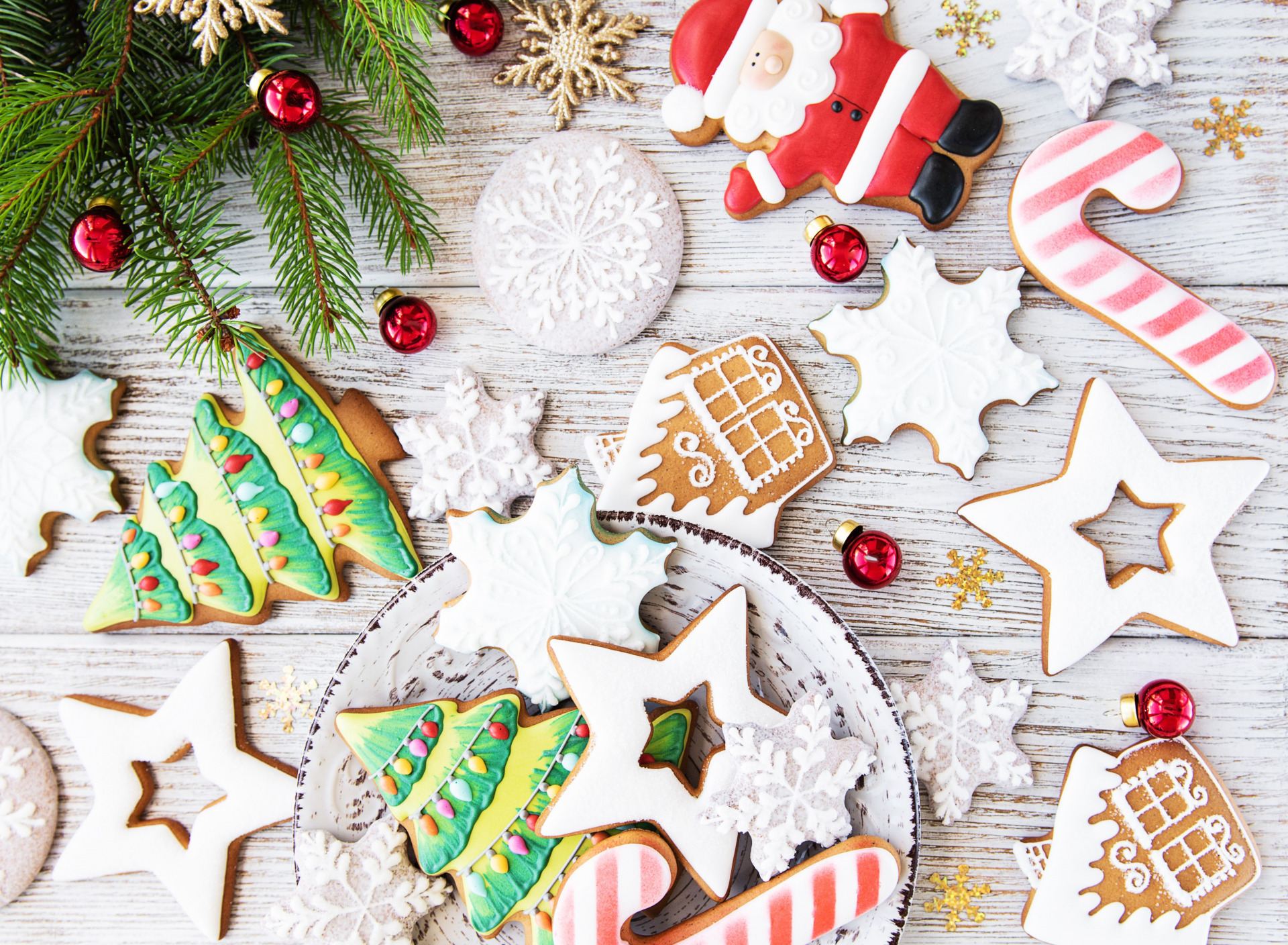 Завантажити шпалери безкоштовно Різдво, Печиво, Свято картинка на робочий стіл ПК