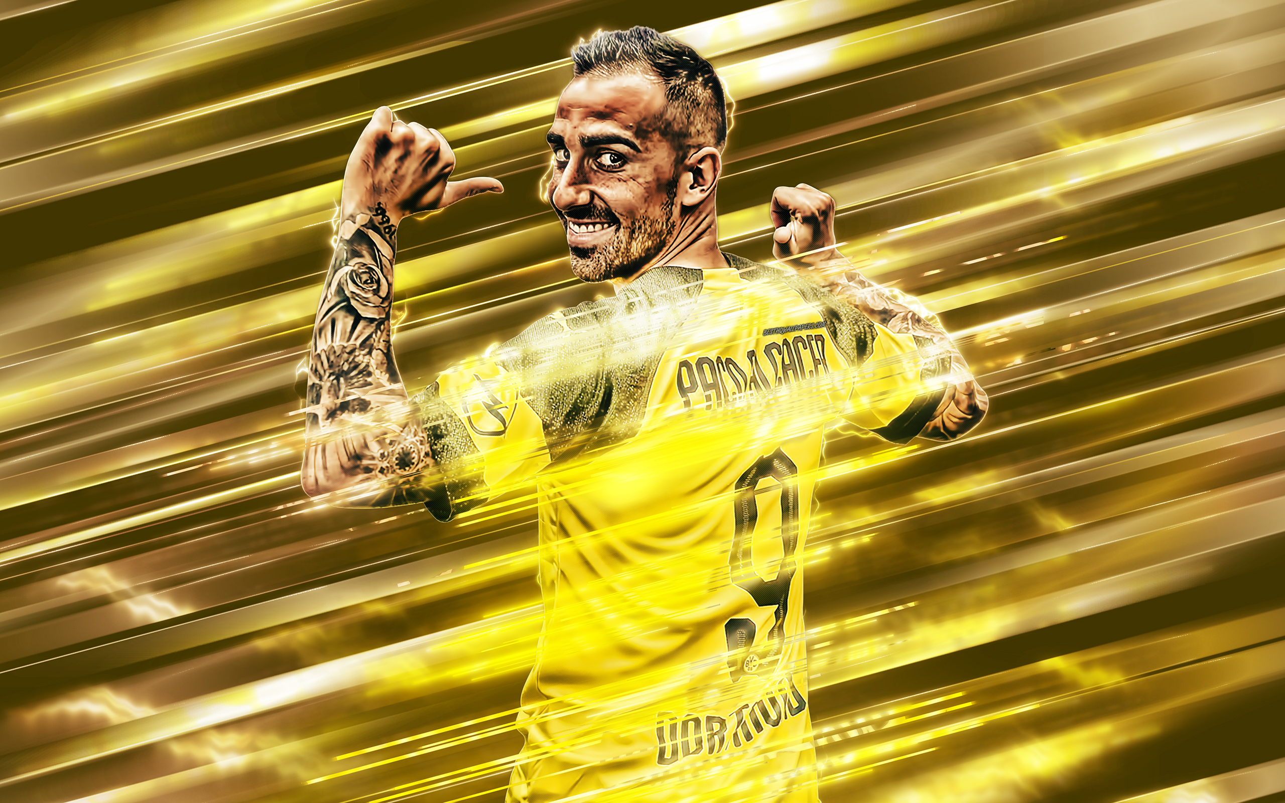 Laden Sie das Sport, Fußball, Spanisch, Borussia Dortmund, Paco Alcacer-Bild kostenlos auf Ihren PC-Desktop herunter