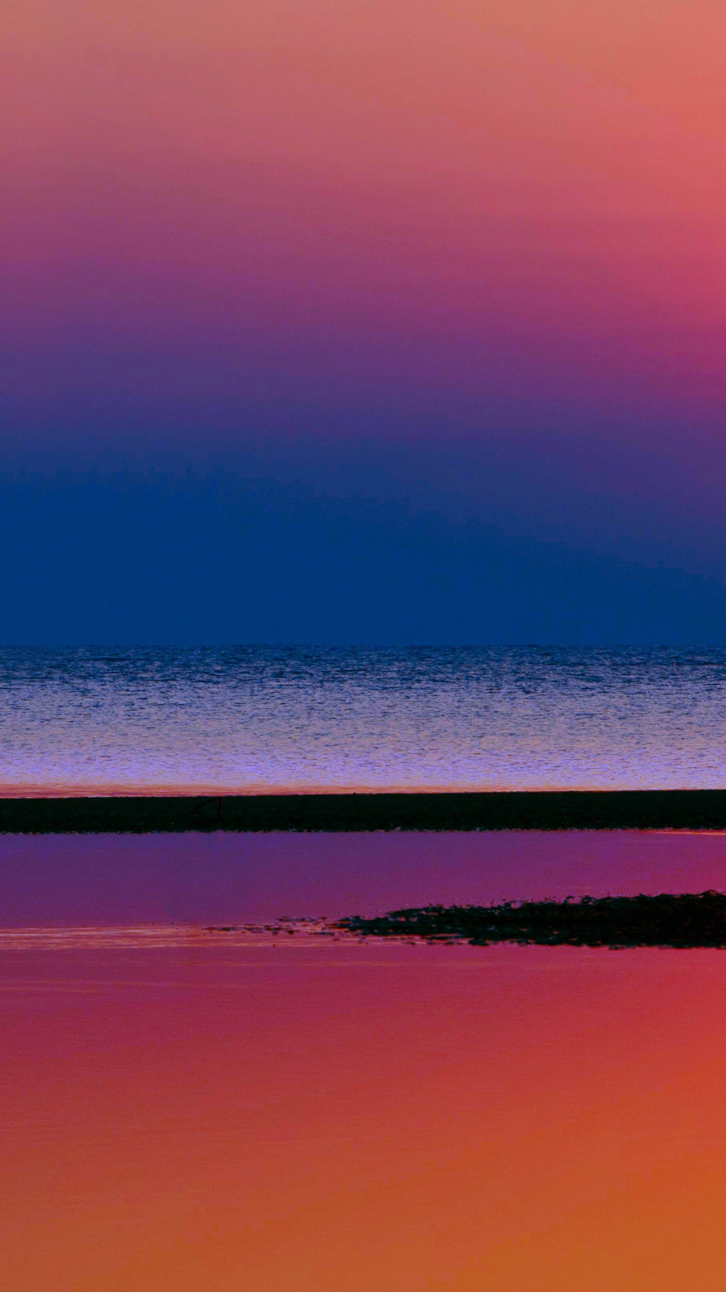 Download mobile wallpaper Sunset, Sea, Beach, Horizon, Earth for free.