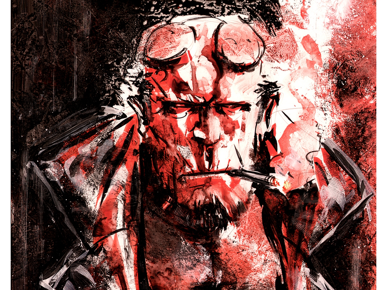 Laden Sie das Comics, Hellboy Call Of Darkness-Bild kostenlos auf Ihren PC-Desktop herunter