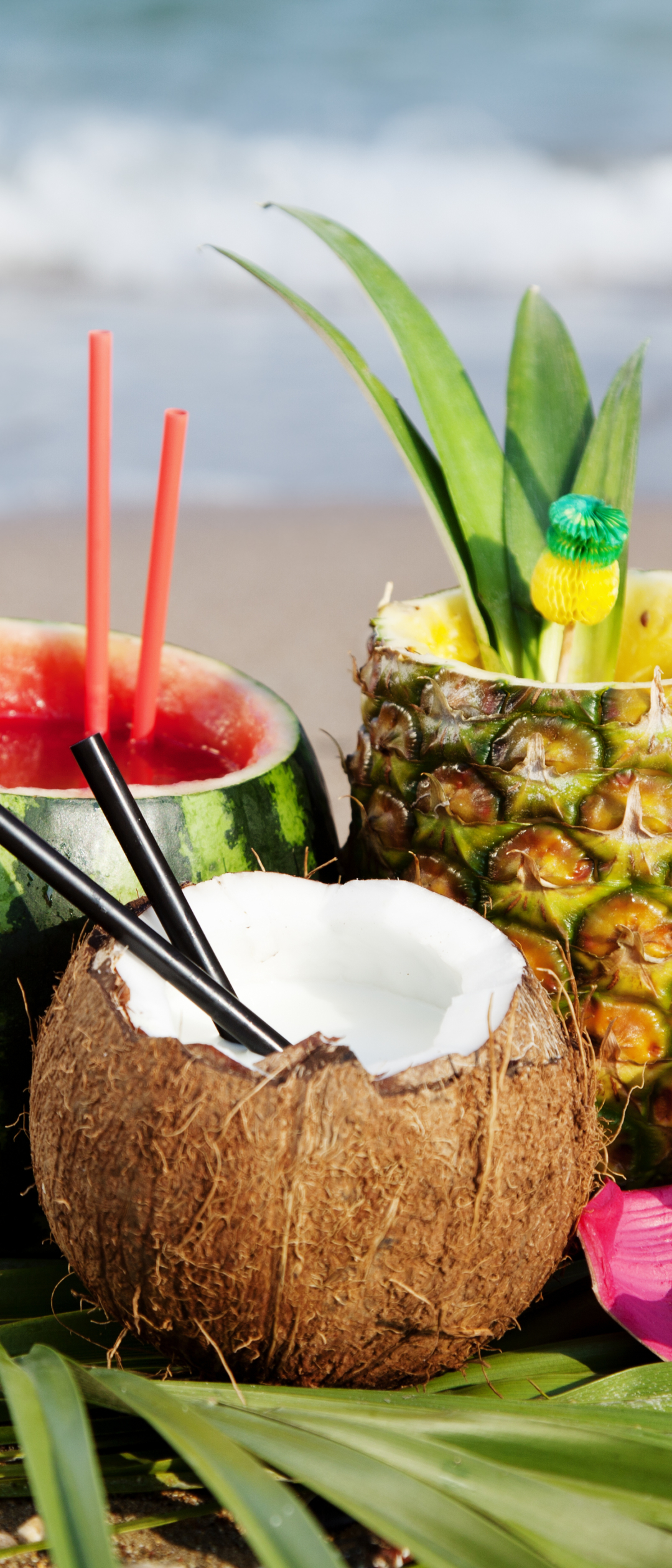 Download mobile wallpaper Food, Summer, Coconut, Cocktail for free.