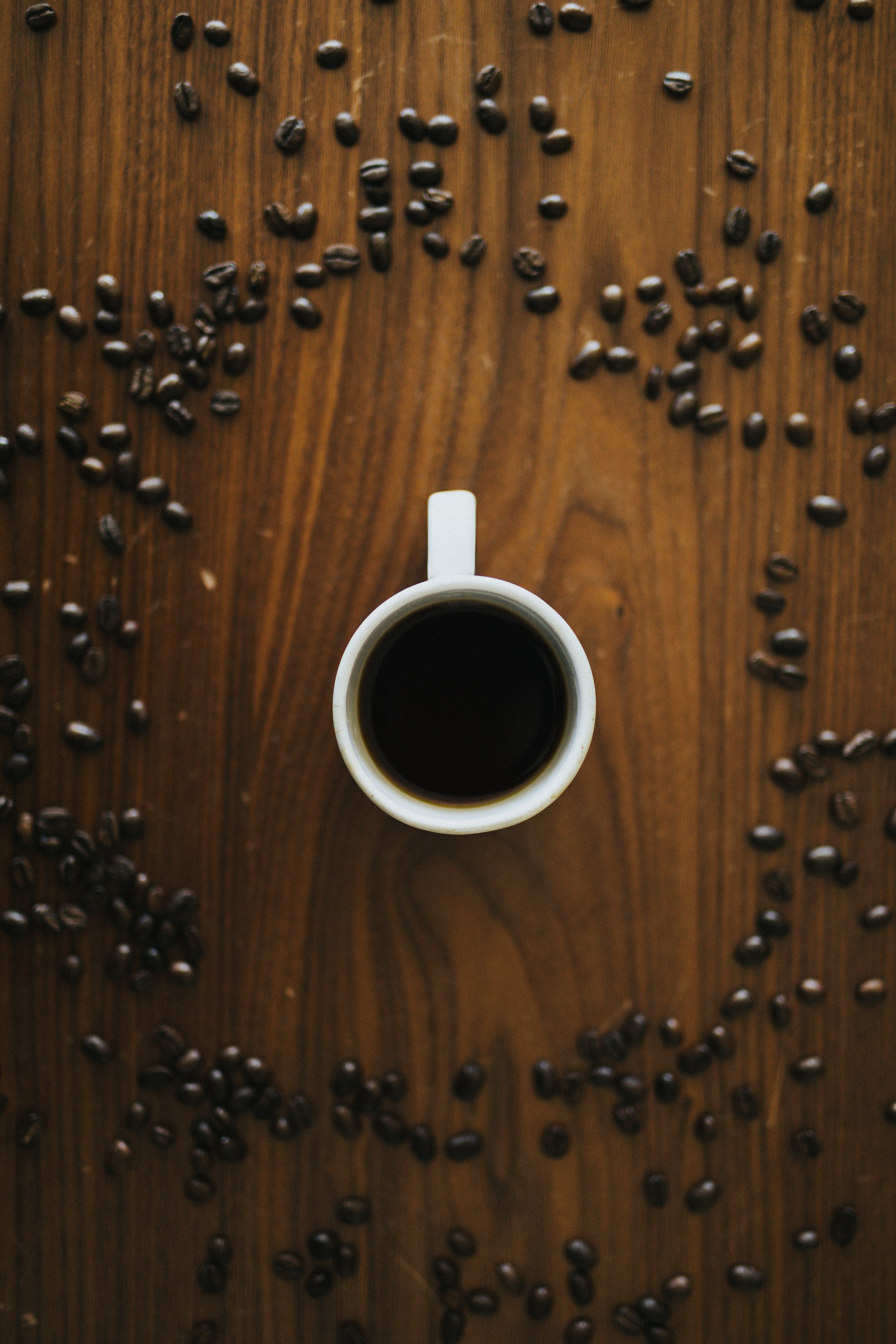 grain, beverage, food, coffee, cup, surface, grains, drink, coffee beans