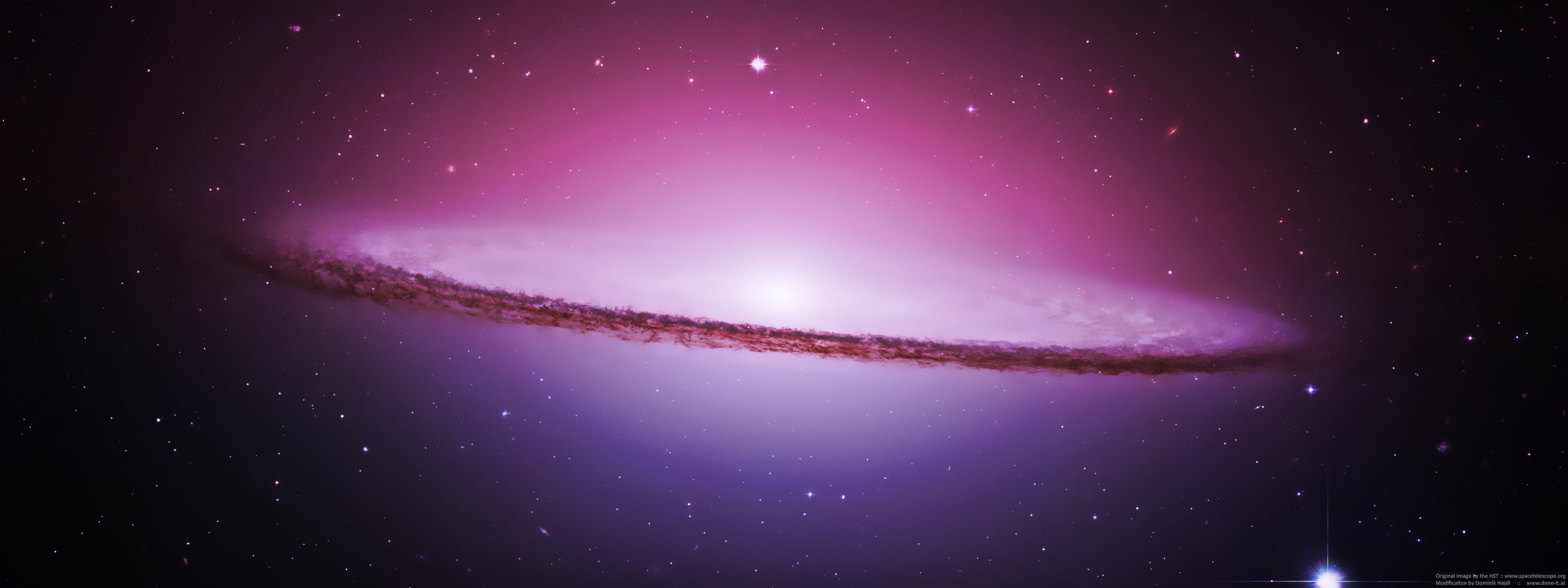 Скачать картинку Пурпурный, Галактика, Космос, Научная Фантастика в телефон бесплатно.