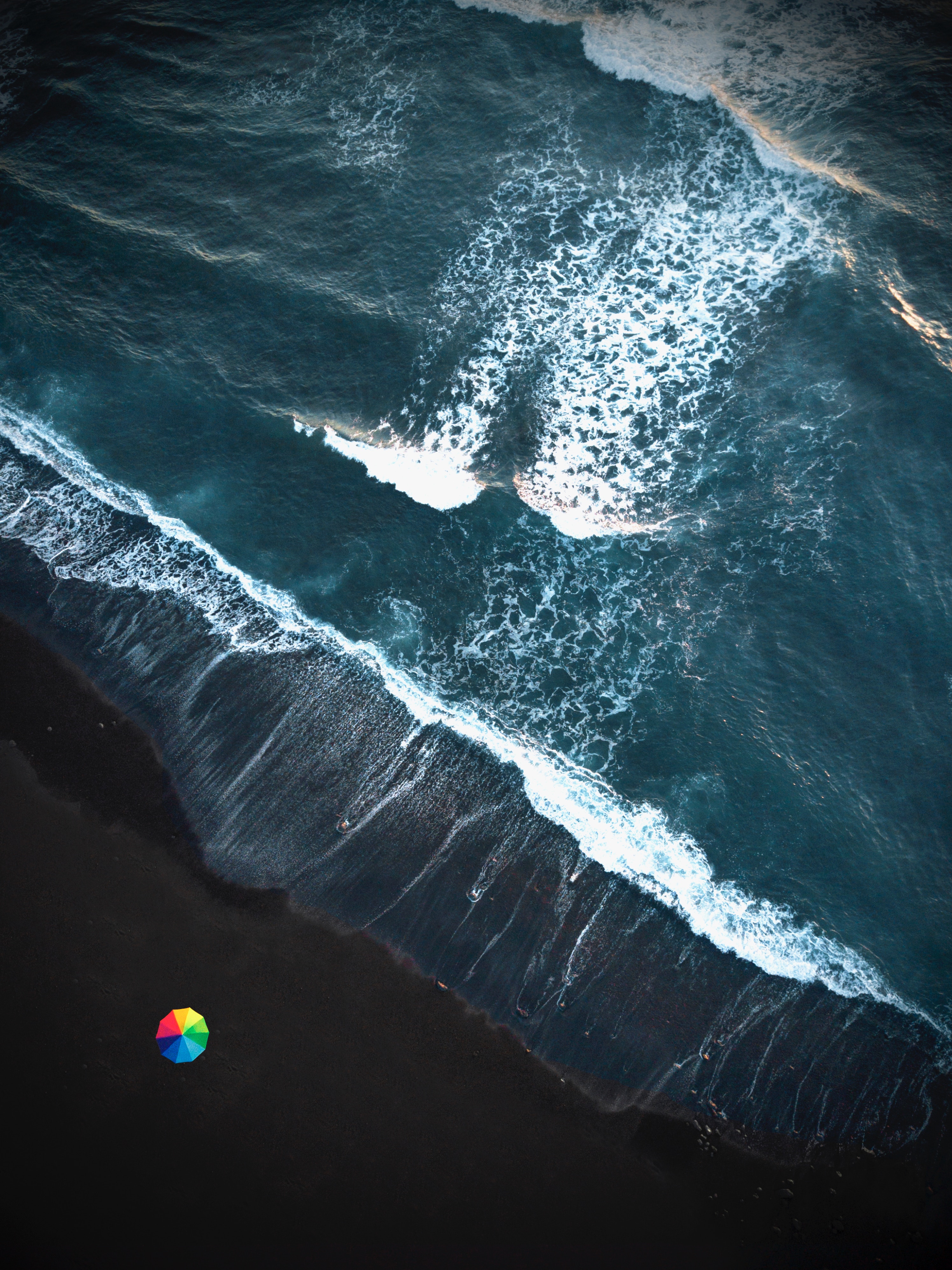 PCデスクトップに自然, 泡, 波, ショア, 銀行, 大洋, 海洋, フォーム, サーフ, 傘画像を無料でダウンロード