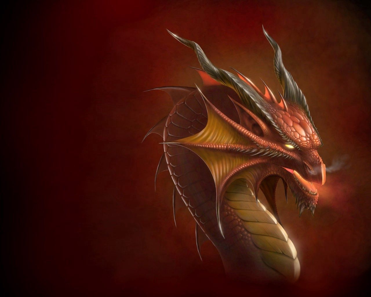 Download mobile wallpaper Head, Dragon, Fantasy for free.