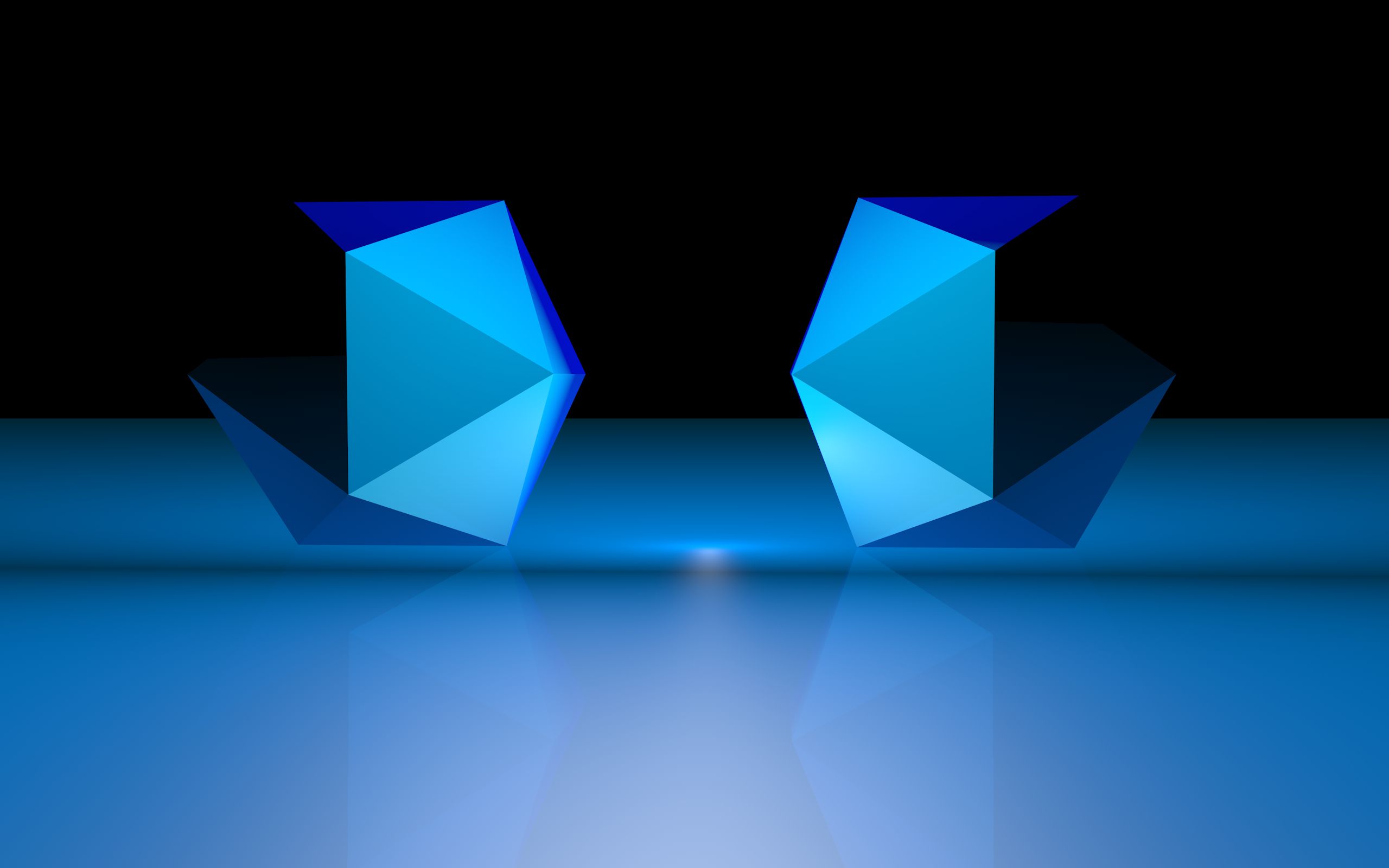 無料モバイル壁紙3D, 青い, 形, 概要, Cgをダウンロードします。