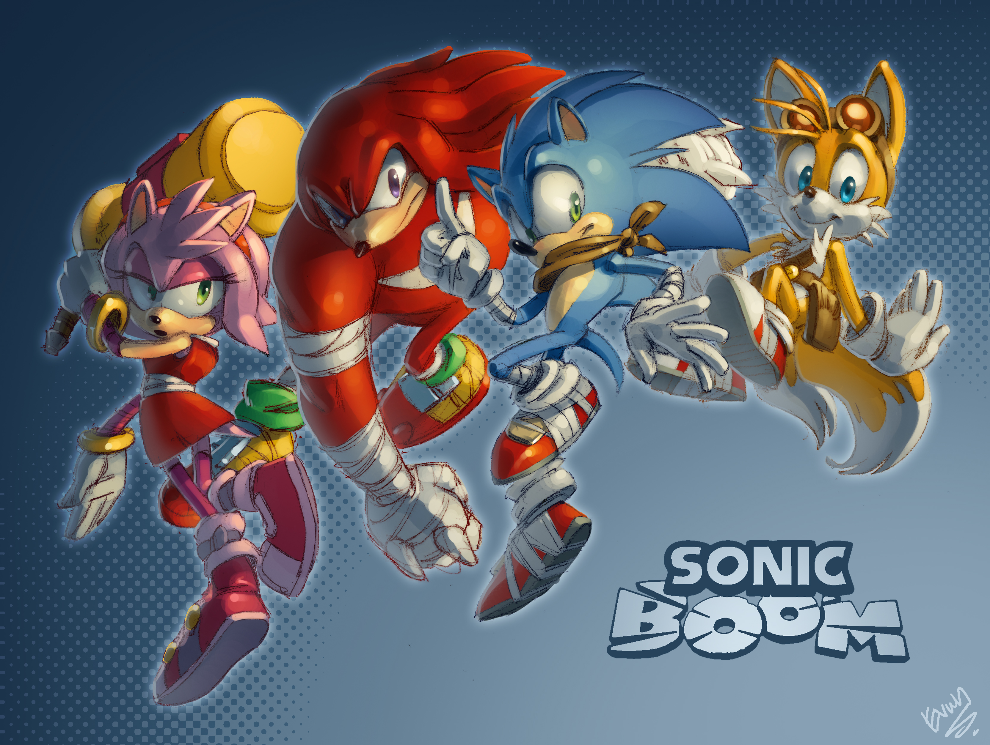 tv show, sonic boom, amy rose, knuckles the echidna, miles 'tails' prower, sonic the hedgehog, sonic