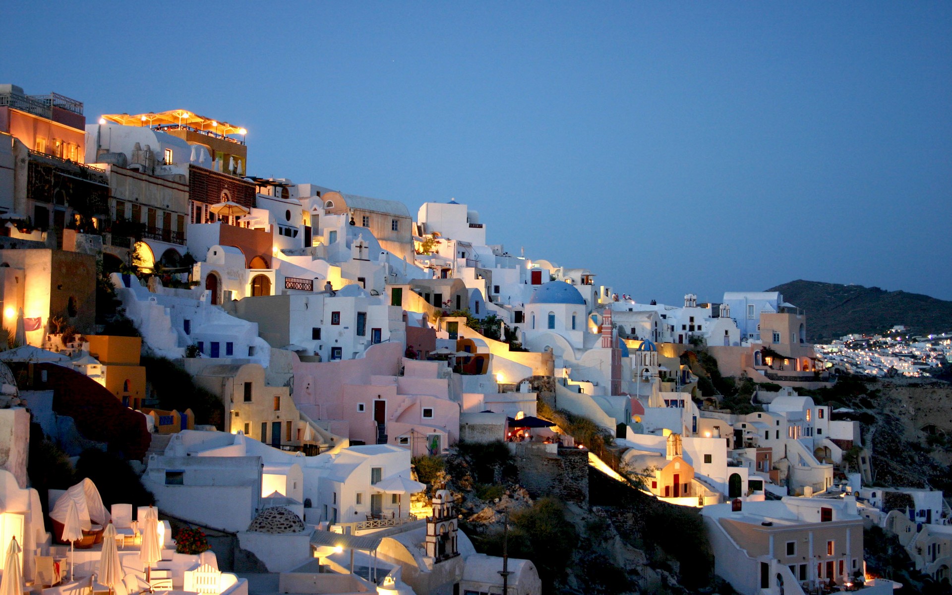 Download mobile wallpaper Santorini, Man Made for free.