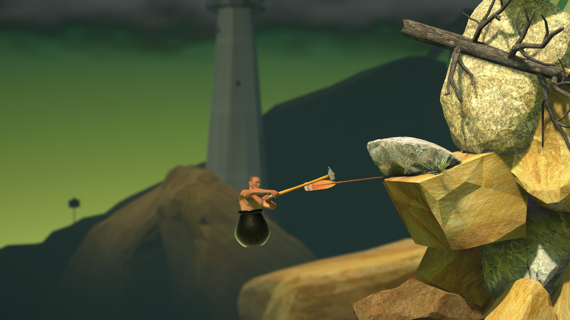 Getting Over It With Bennett Foddy iPhone wallpapers