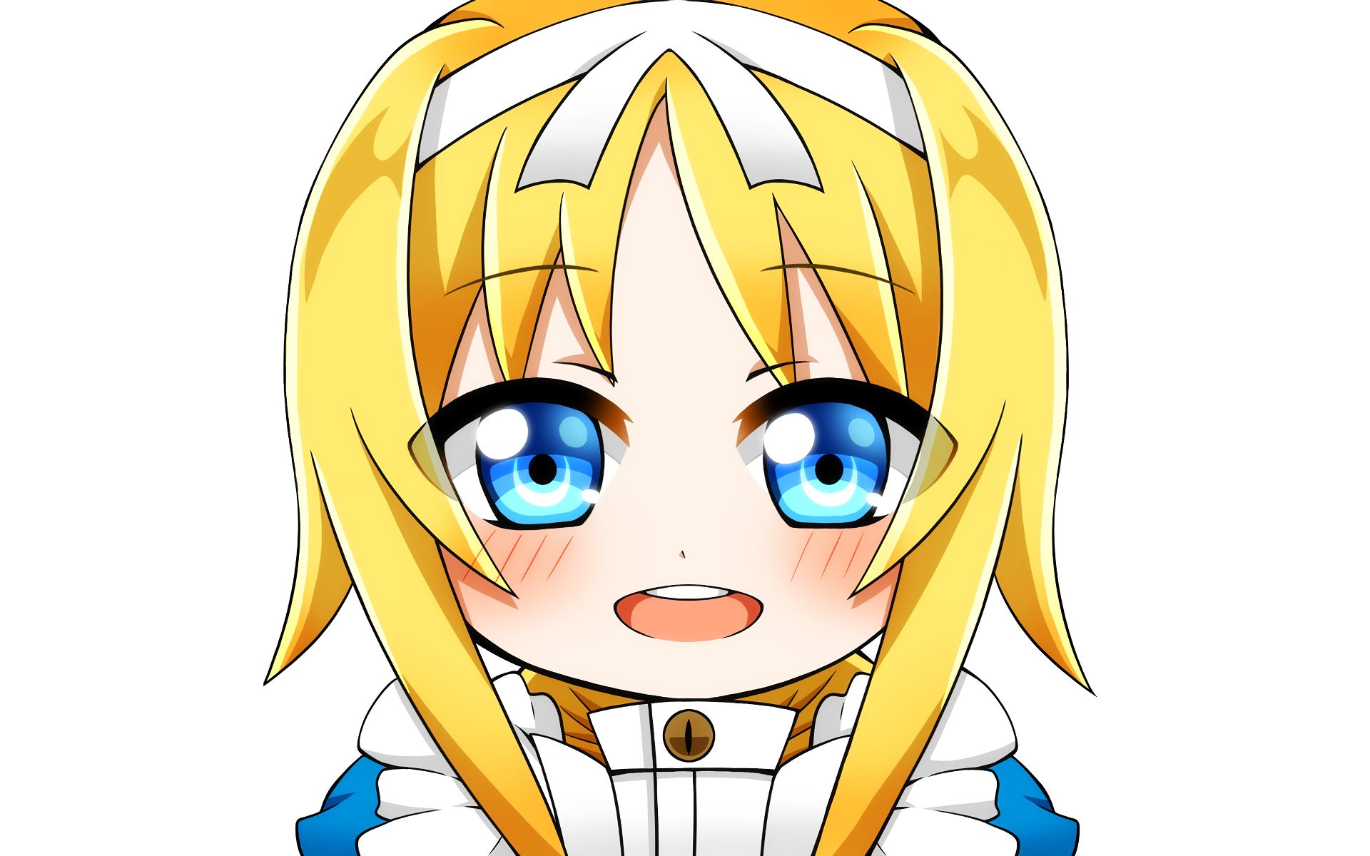 Free download wallpaper Anime, Sword Art Online, Blonde, Face, Blue Eyes, Blush, Alice Zuberg, Sword Art Online: Alicization on your PC desktop