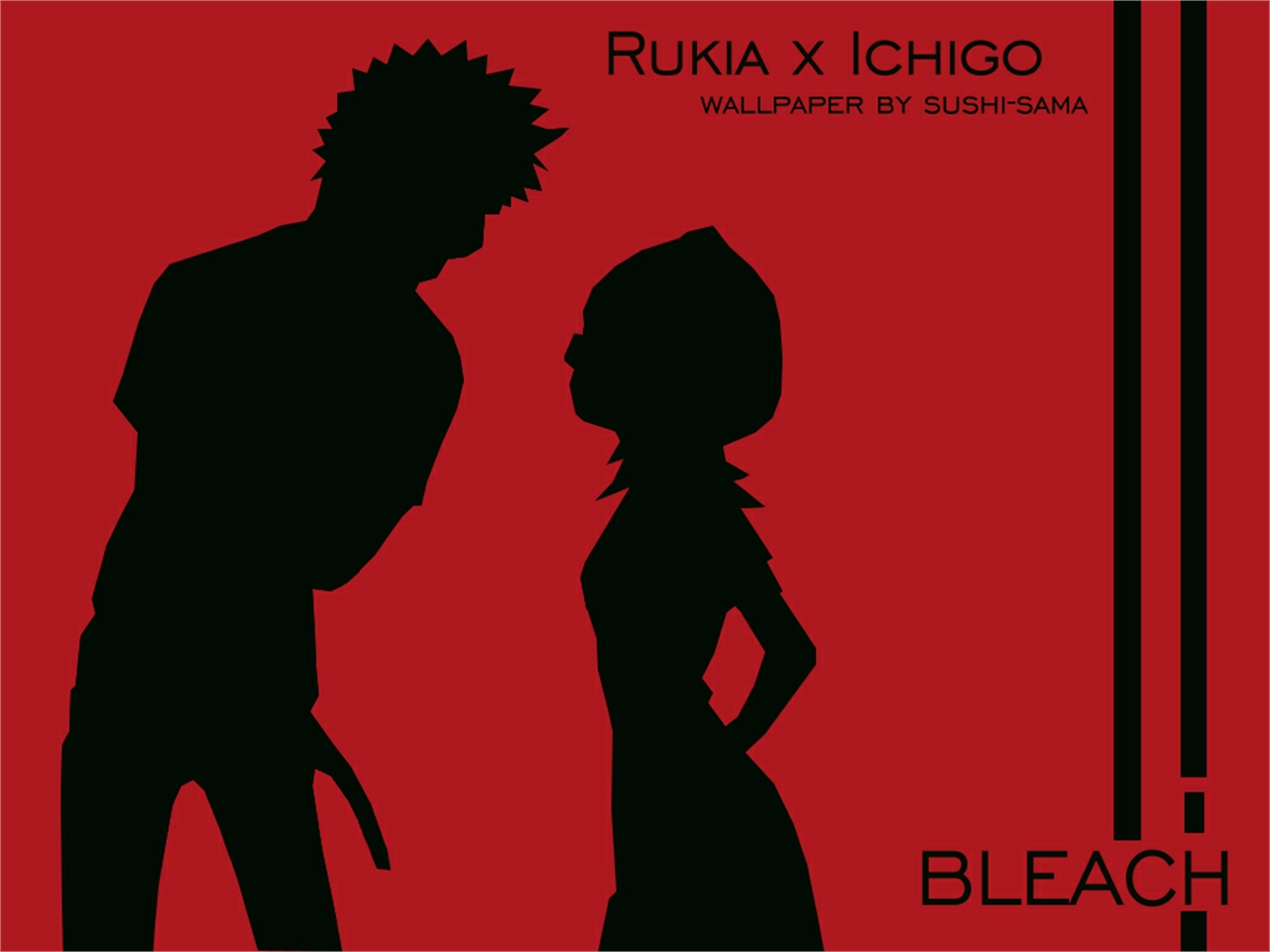 Handy-Wallpaper Bleach, Rukia Kuchiki, Animes, Ichigo Kurosaki kostenlos herunterladen.