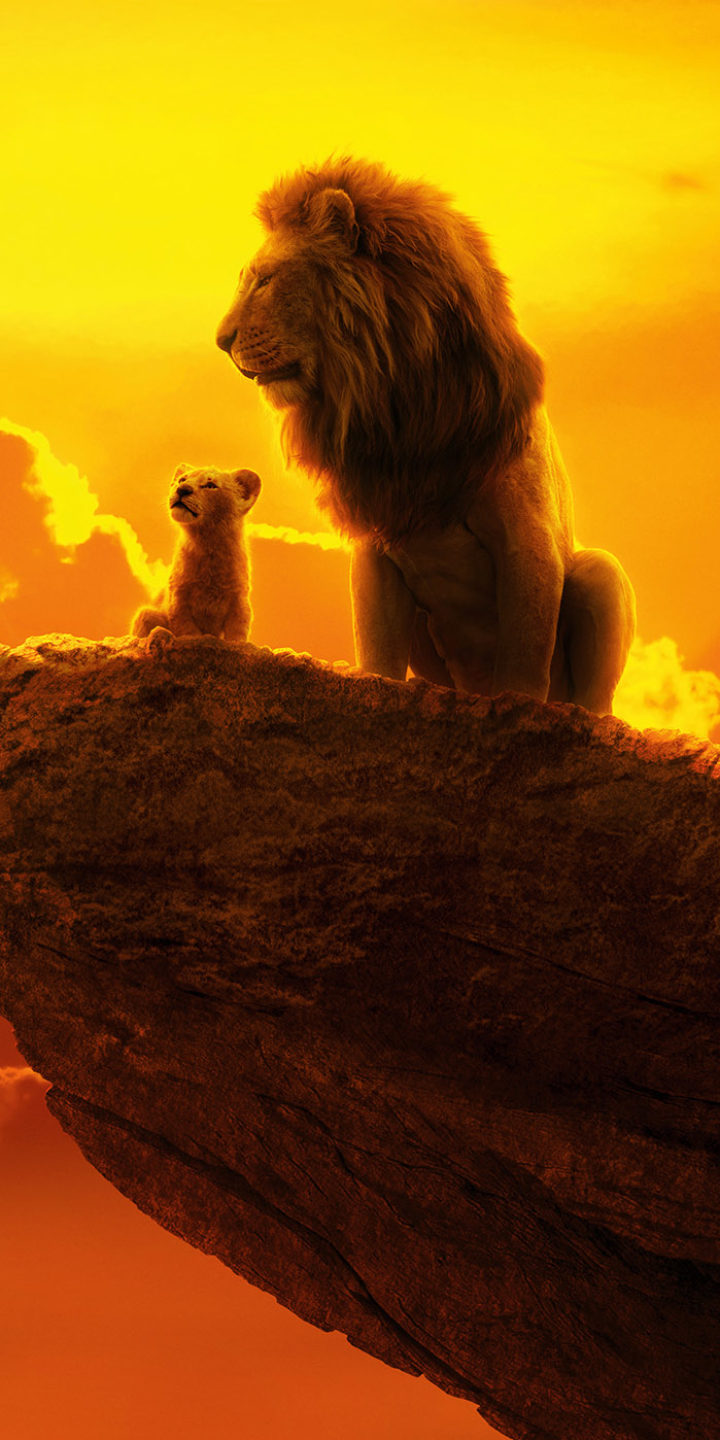 Download mobile wallpaper Lion, Movie, Mufasa (The Lion King), Simba, The Lion King (2019) for free.