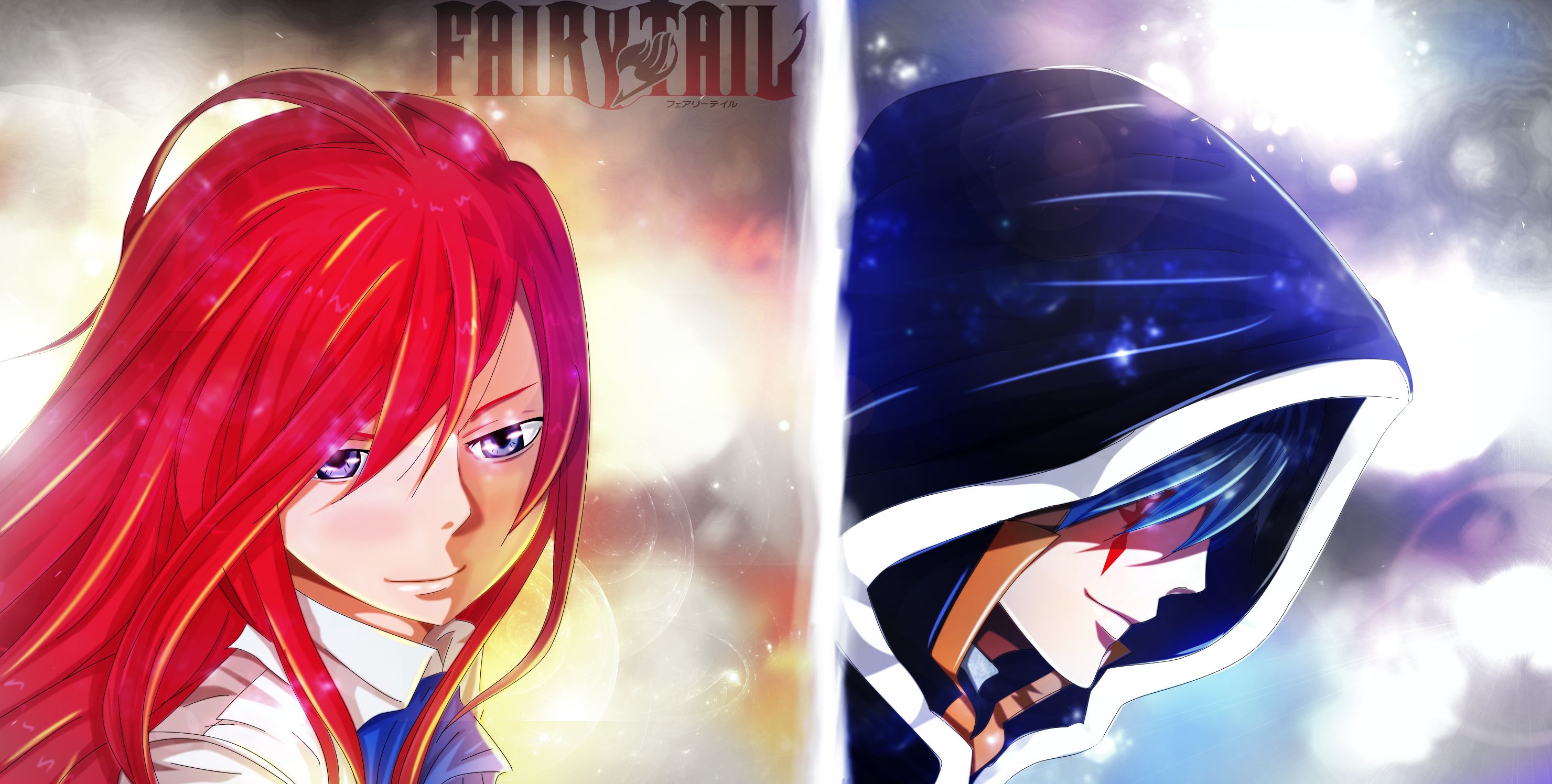 Free download wallpaper Anime, Fairy Tail, Erza Scarlet, Jellal Fernandes on your PC desktop