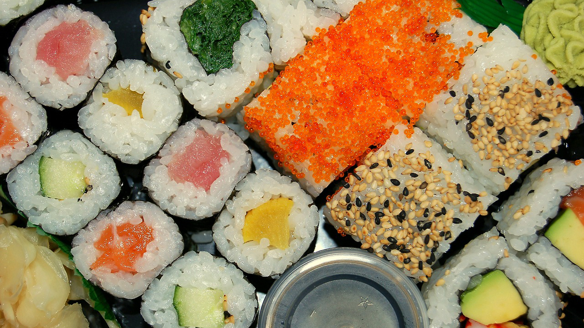 Handy-Wallpaper Sushi, Nahrungsmittel kostenlos herunterladen.