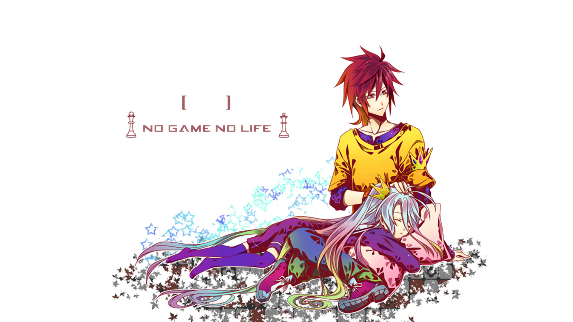 anime, no game no life, shiro (no game no life), sora (no game no life)