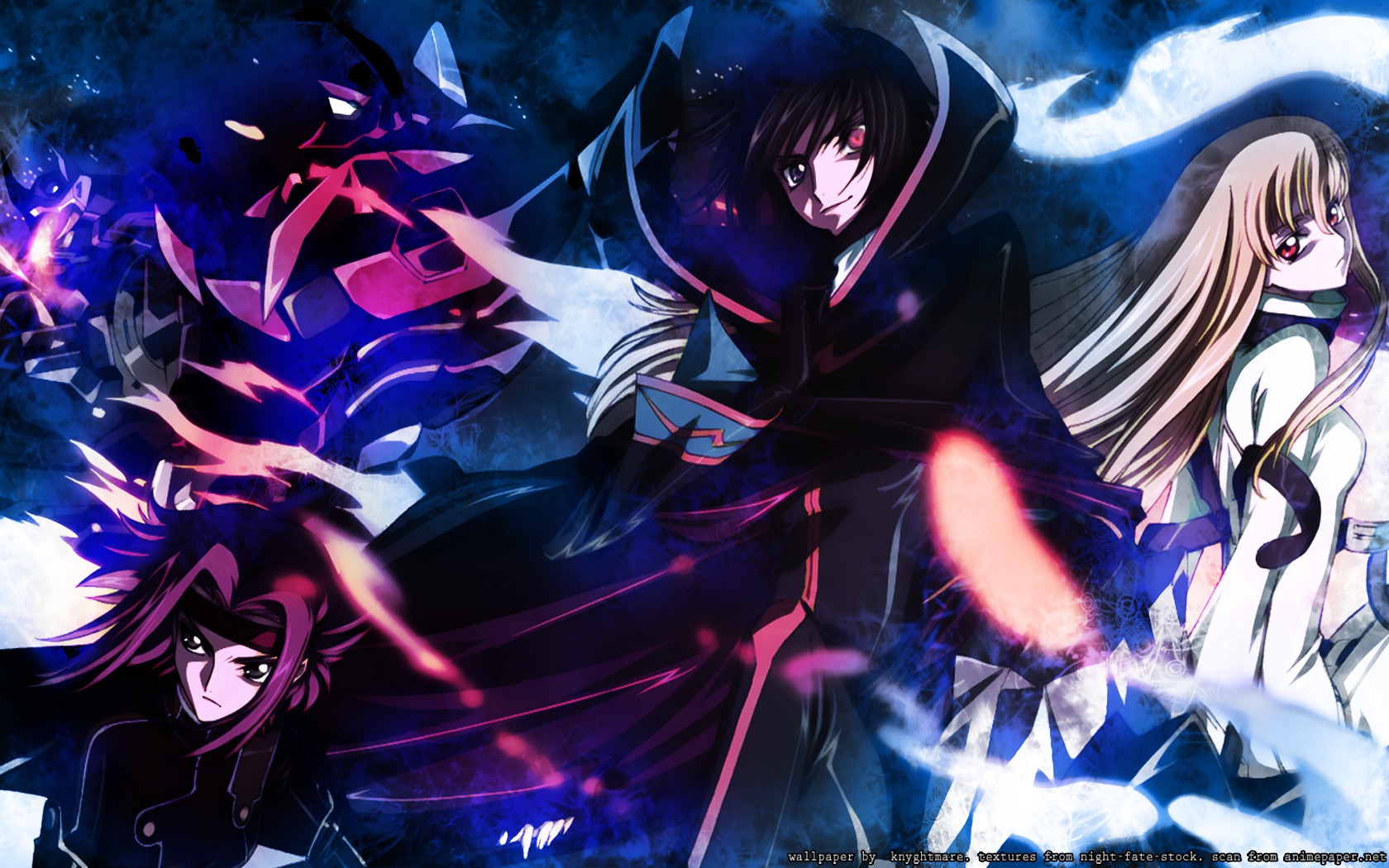 Free download wallpaper Anime, Lelouch Lamperouge, Code Geass, C C (Code Geass), Kallen Kōzuki on your PC desktop