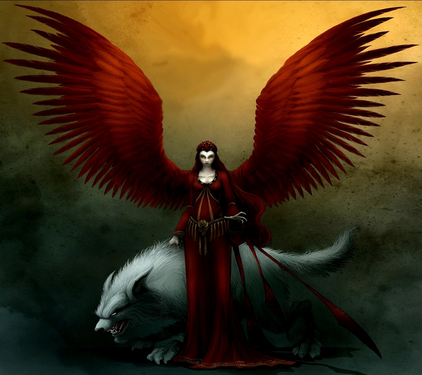 Free download wallpaper Dark, Wings, Angel, Evil on your PC desktop