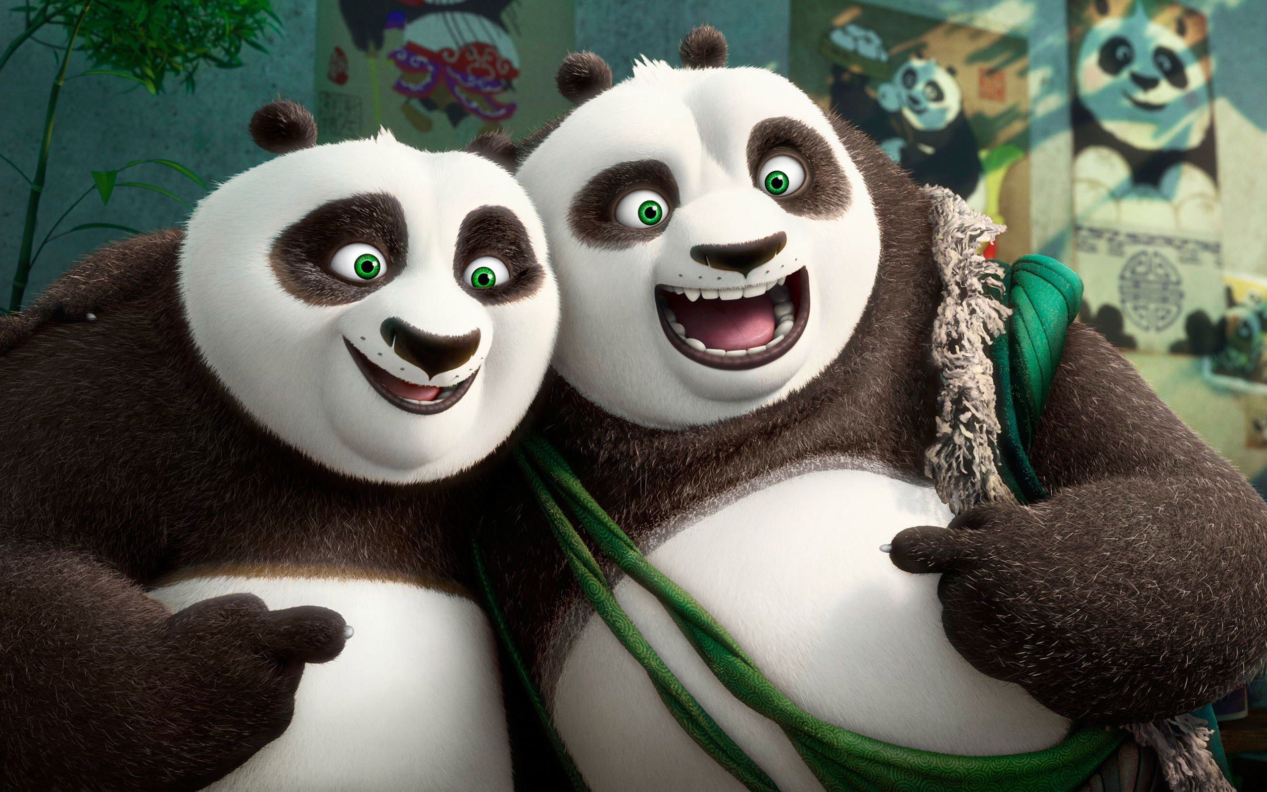 361214 descargar fondo de pantalla kung fu panda, películas, kung fu panda 3, li (kung fu panda), po (kung fu panda): protectores de pantalla e imágenes gratis
