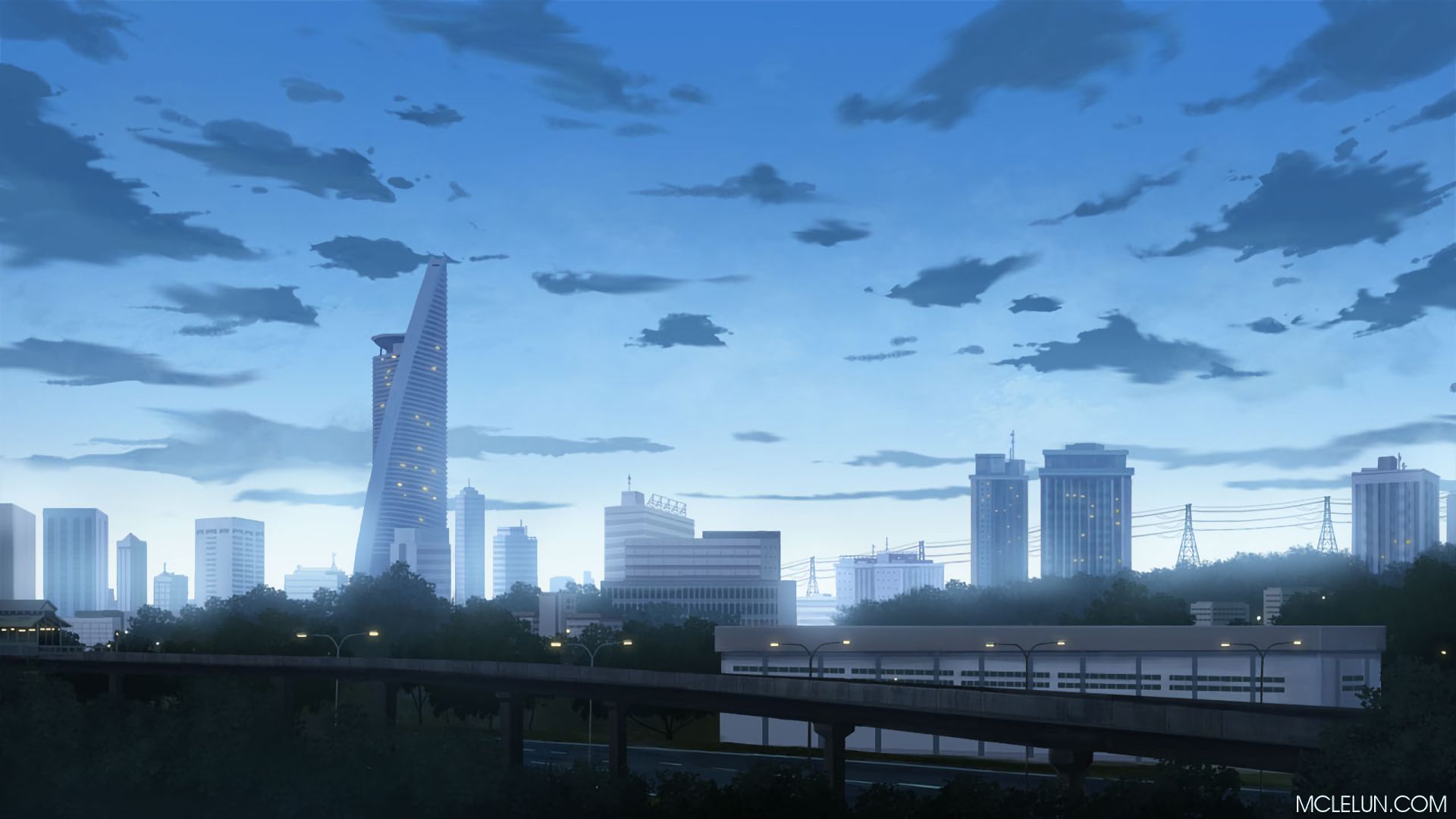 Download mobile wallpaper Anime, City for free.