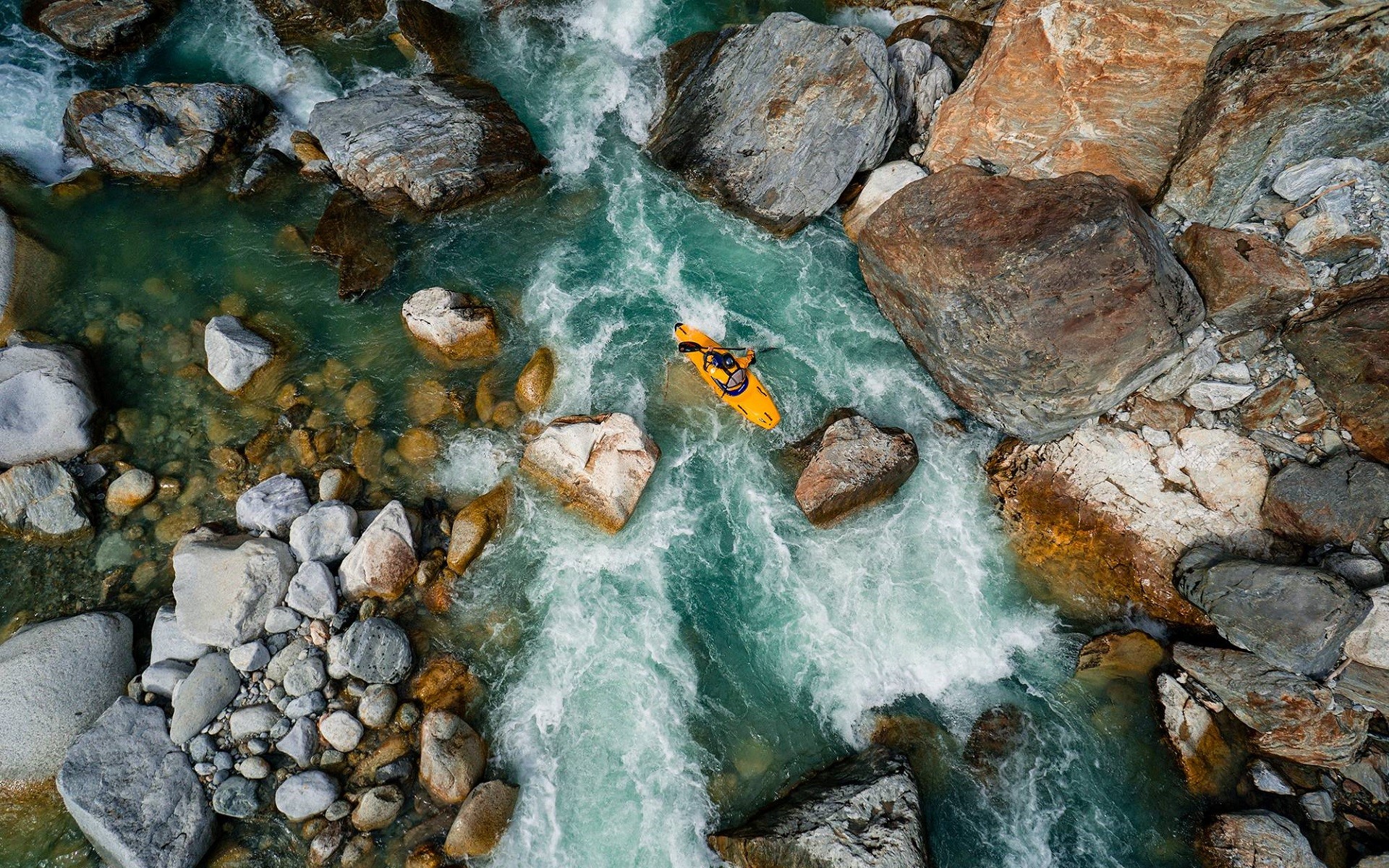 kayak, rafting, sports, river, water