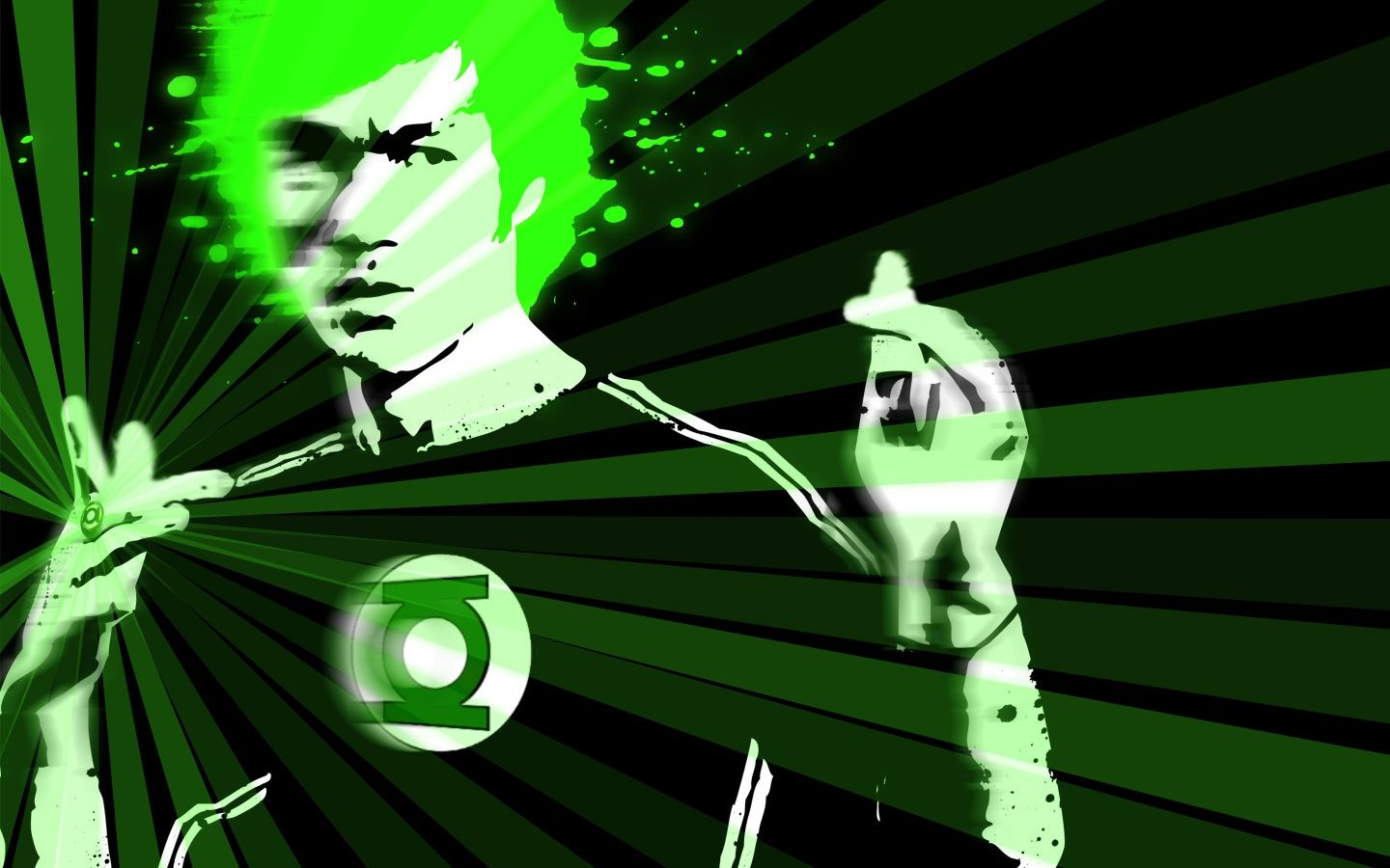 Laden Sie das Comics, Grüne Laterne, Bruce Lee-Bild kostenlos auf Ihren PC-Desktop herunter