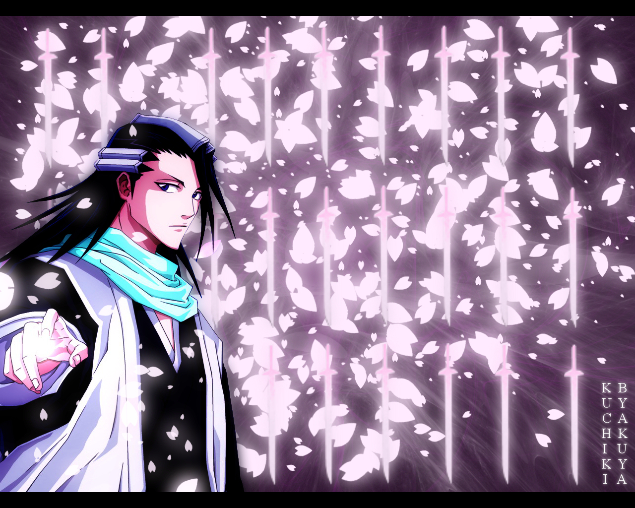 Handy-Wallpaper Bleach, Animes, Byakuya Kuchiki kostenlos herunterladen.