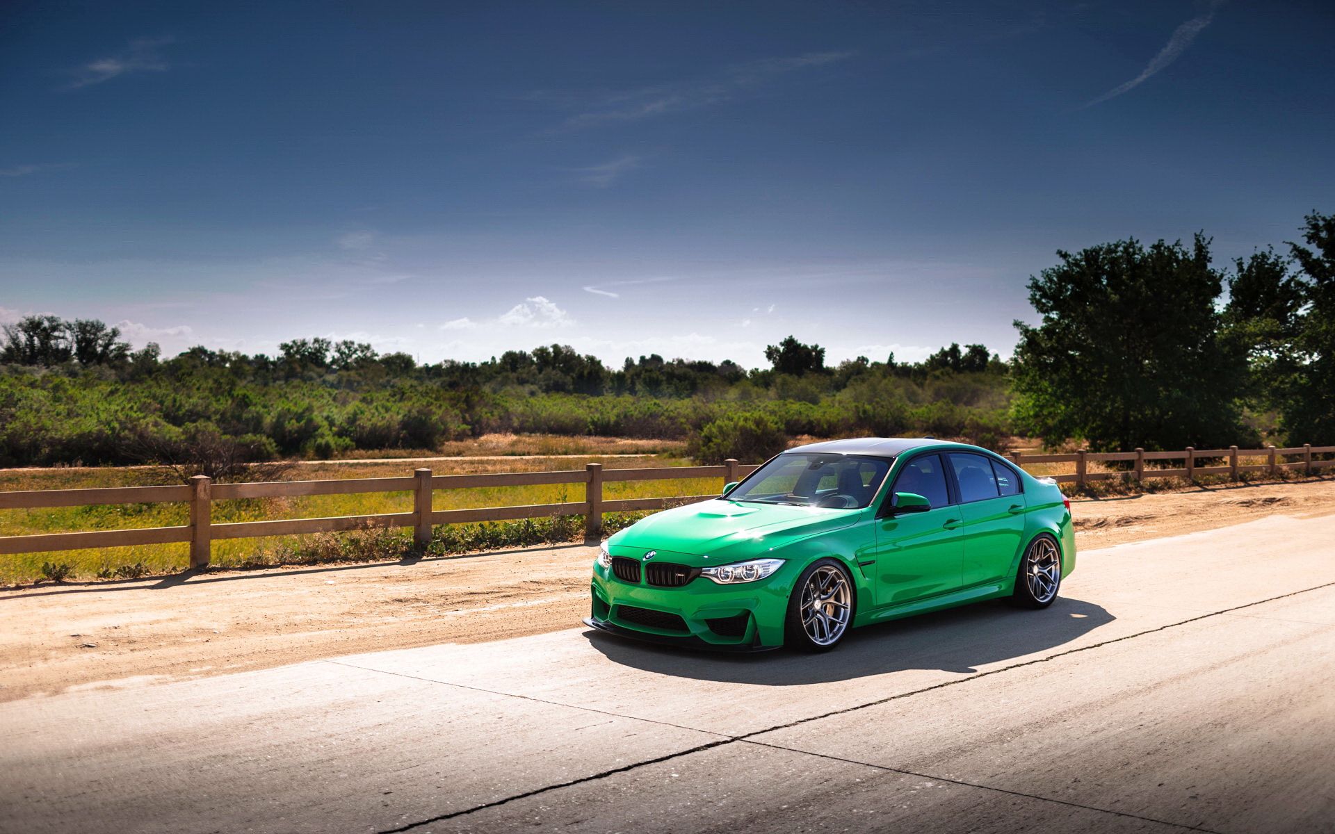 m3, bmw, cars, green, side view, f80