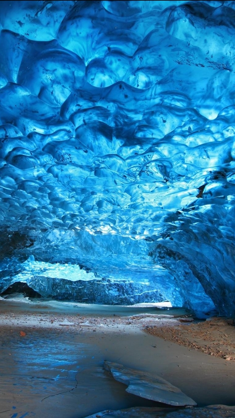 Download mobile wallpaper Landscape, Ice, Caves, Earth, Cave for free.